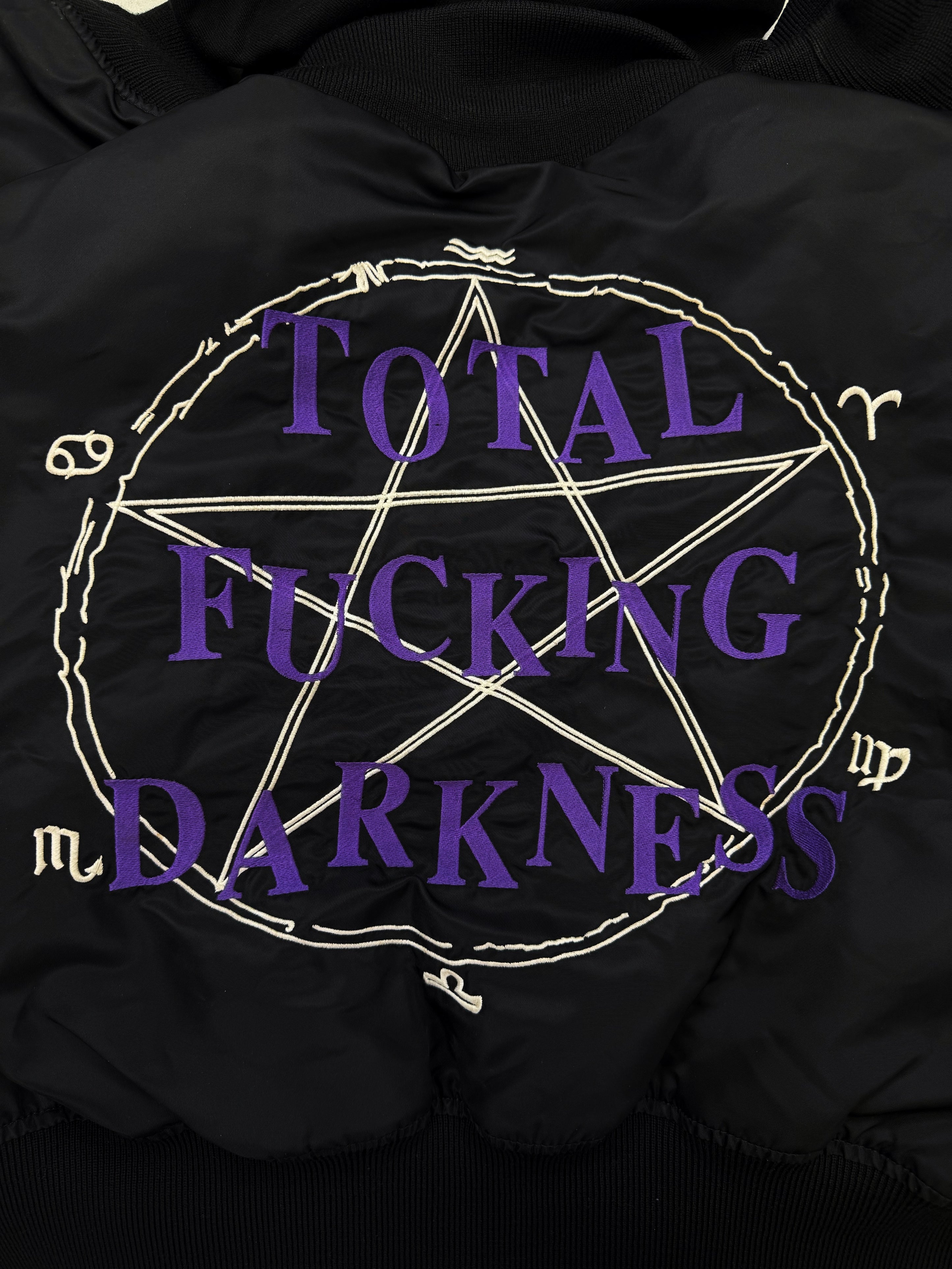 AW17 Vetements Femme ‘Total Fucking Darkness’ Pentagram Bomber Jacket