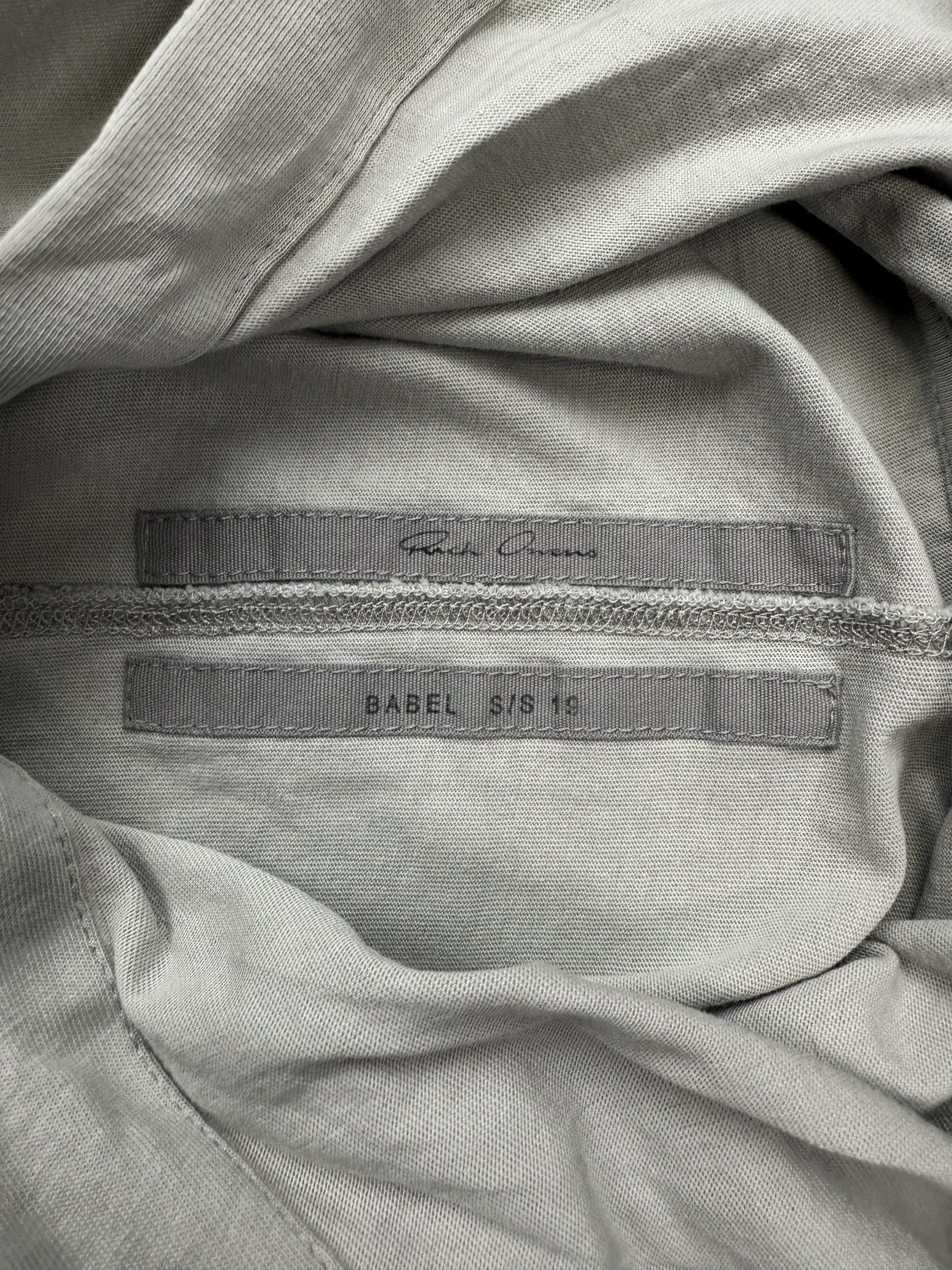 SS19 Rick Owens ‘Babel’ Light Weight Oyster Hoodie