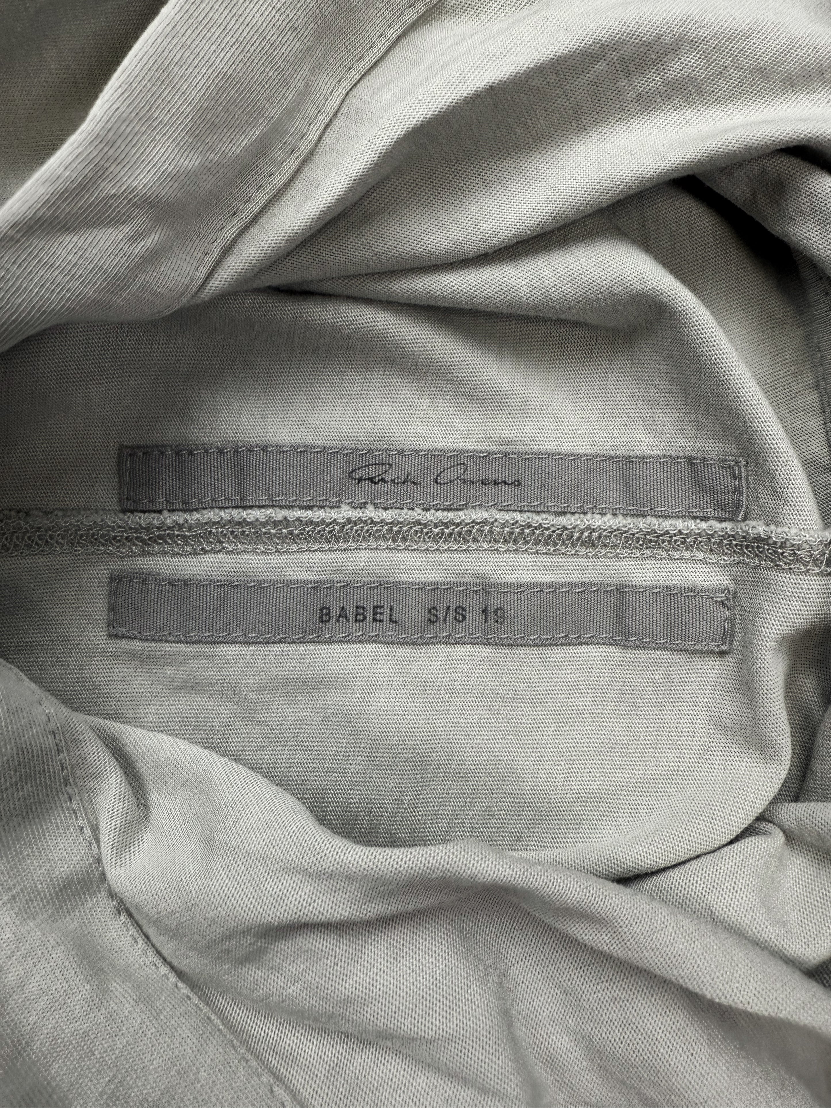 SS19 Rick Owens ‘Babel’ Light Weight Oyster Hoodie