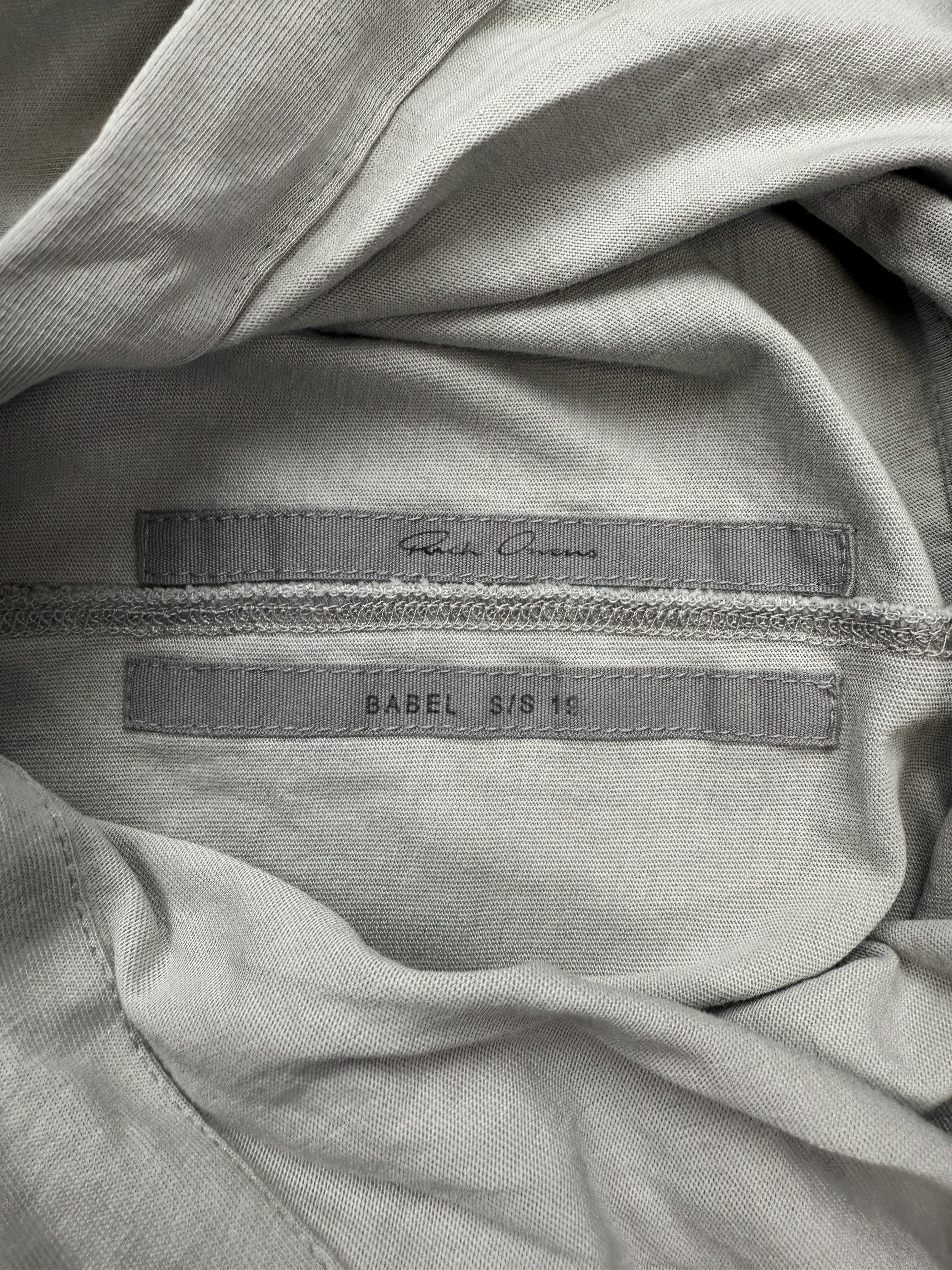 SS19 Rick Owens ‘Babel’ Light Weight Oyster Hoodie
