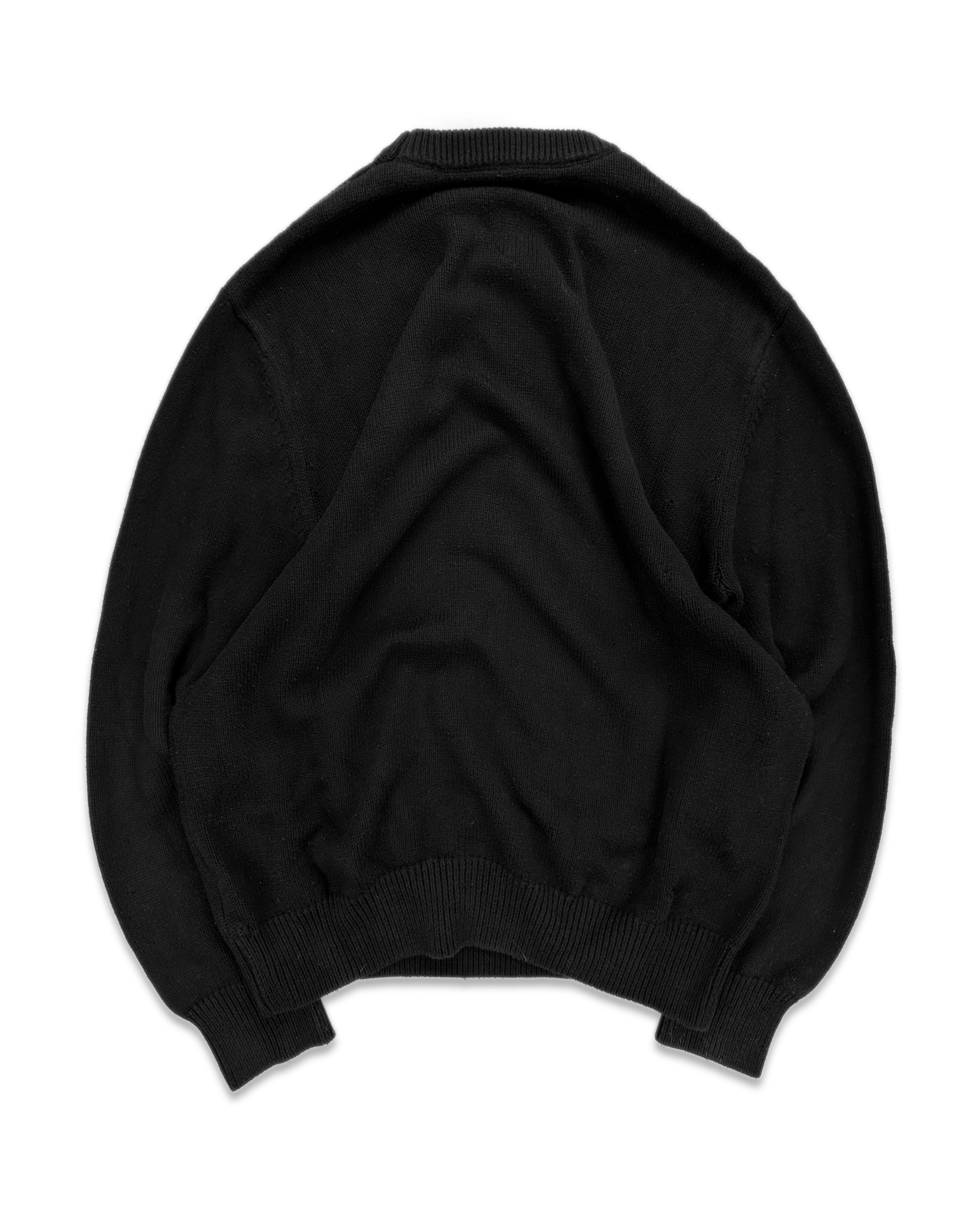 AW22 Stüssy Curly ‘S’ Logo Black Heavy Weight Knitted Sweater