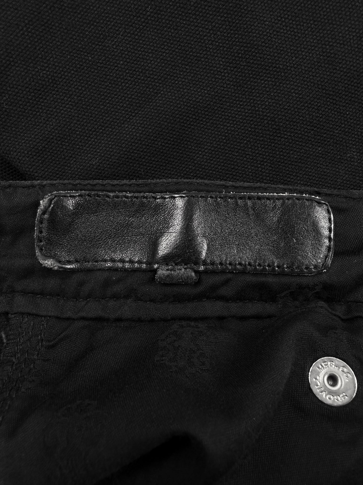 Chrome Hearts Double Knee Carpenter Black .925 Silver Denim Jeans