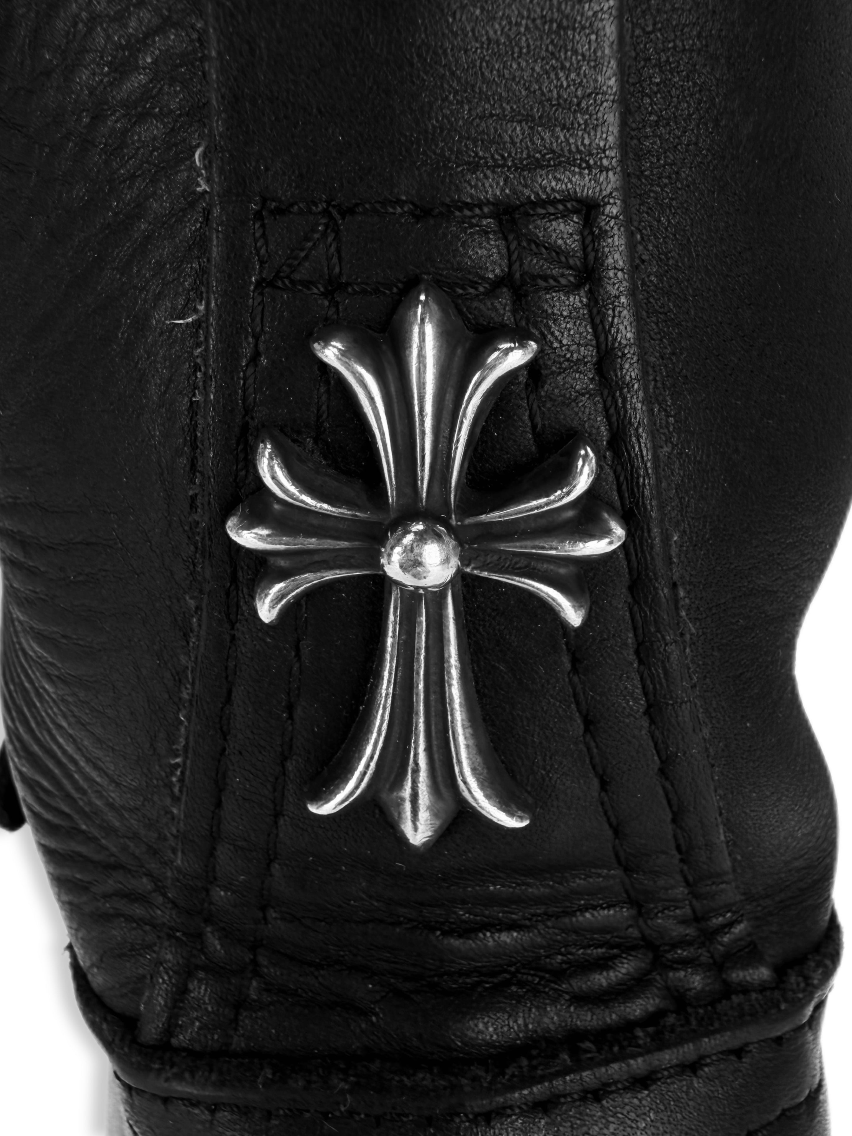 Chrome Hearts x Wesco ‘Cross’ Gunslinger Black Leather Boots