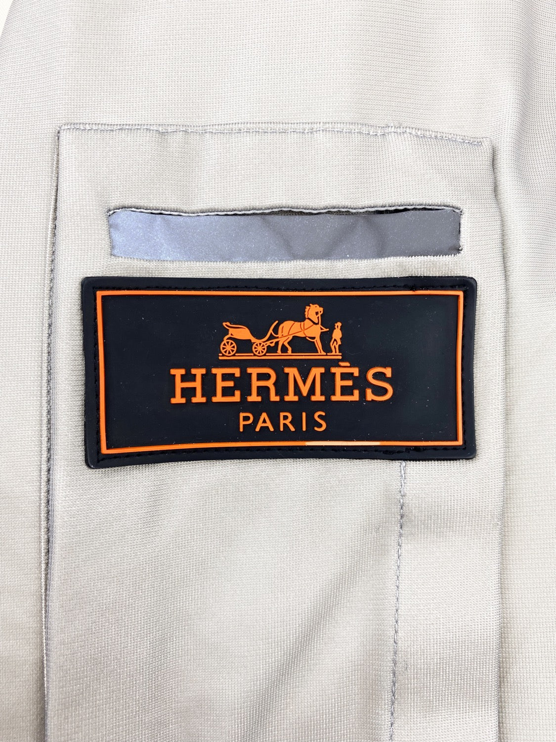 Hermès Reflective Cargo Pocket Hooded Trench Coat