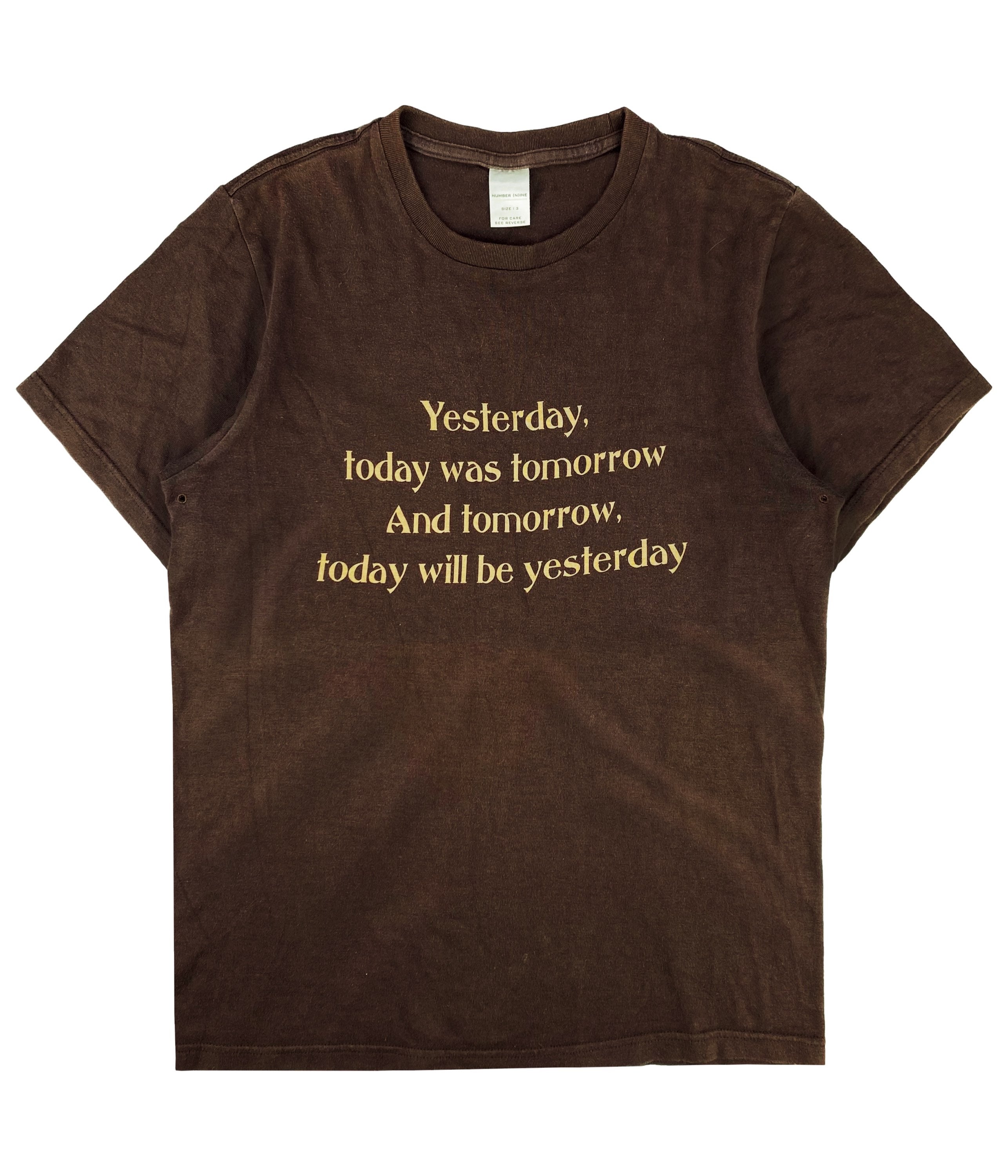 AW02 Number (N)ine ‘Yesterday’ George Harrison Slogan T-Shirt