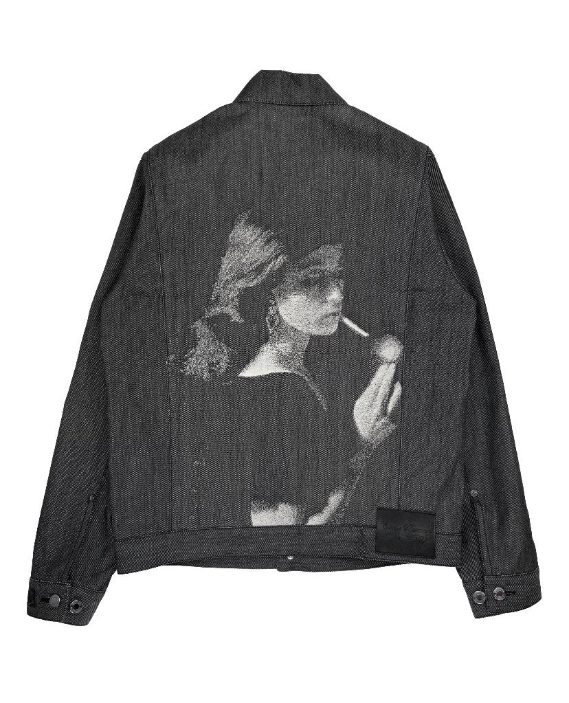 SS2020 UNDERCOVER CINDY SHERMAN SMOKING GRAPHIC DENIM JACKET