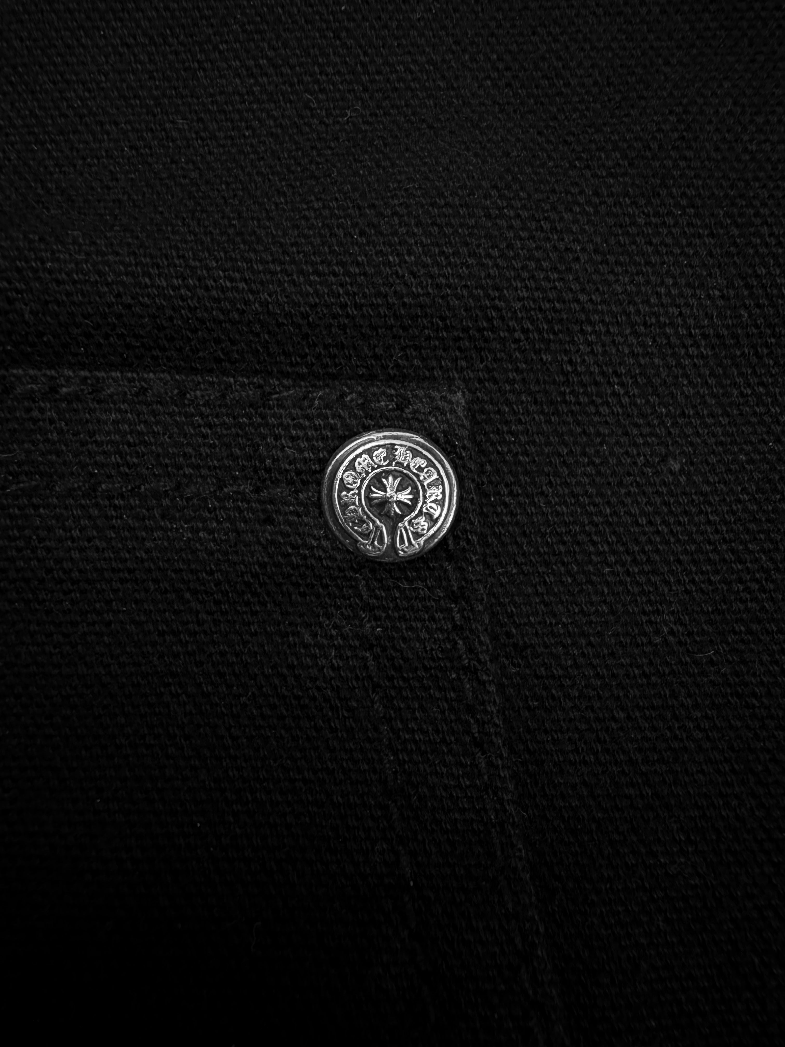 Chrome Hearts Double Knee Carpenter Black Boot Cut Denim