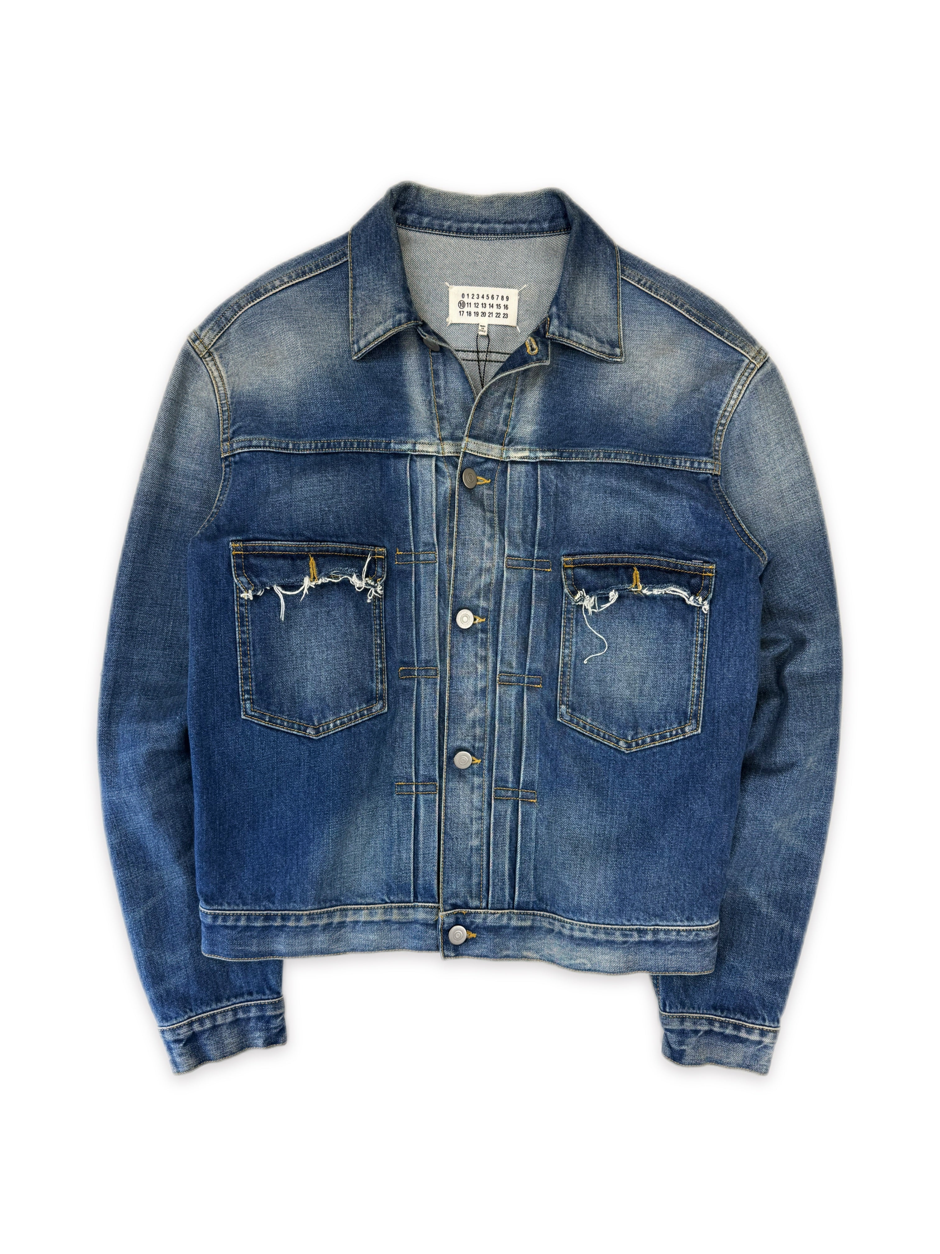 SS21 Maison Margiela Distressed ‘Type 1’ Denim Trucker Jacket