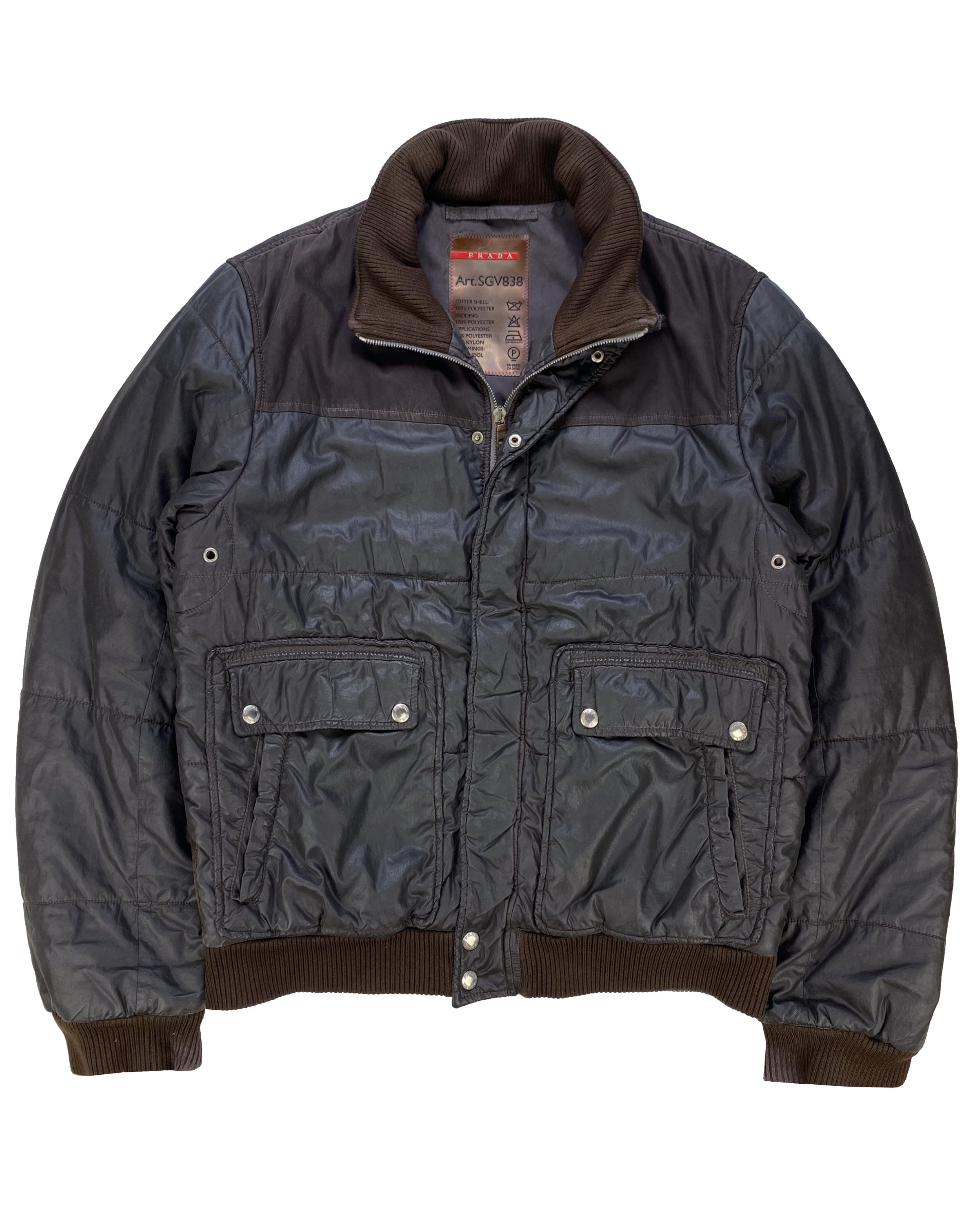 Prada Sport Cargo Down Fill Puffer Jacket
