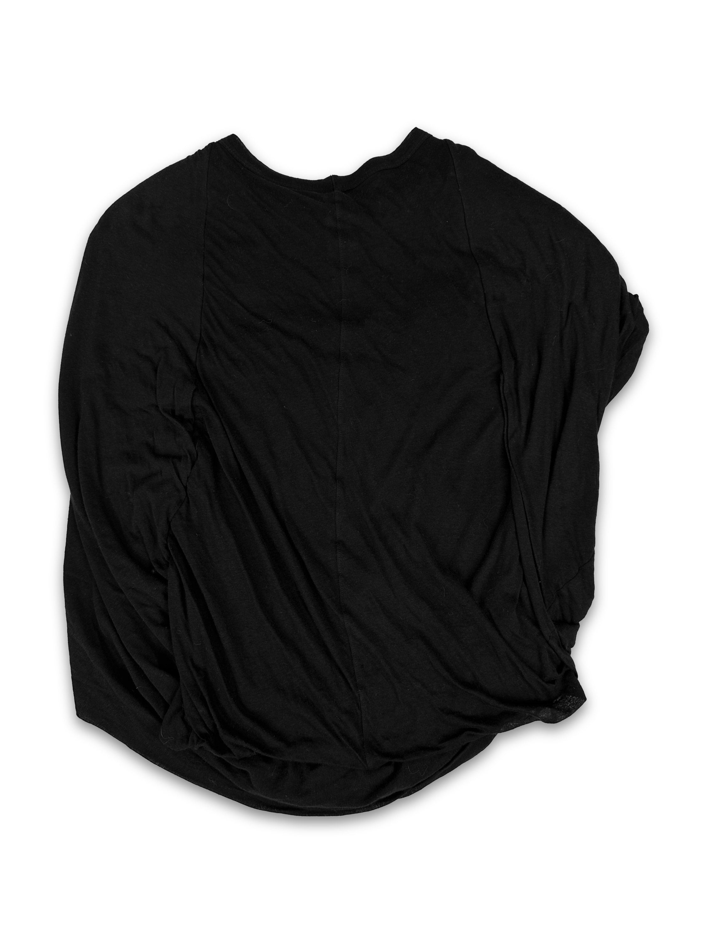 AW22 Rick Owens ‘Strobe’ Black Layered Tank-top