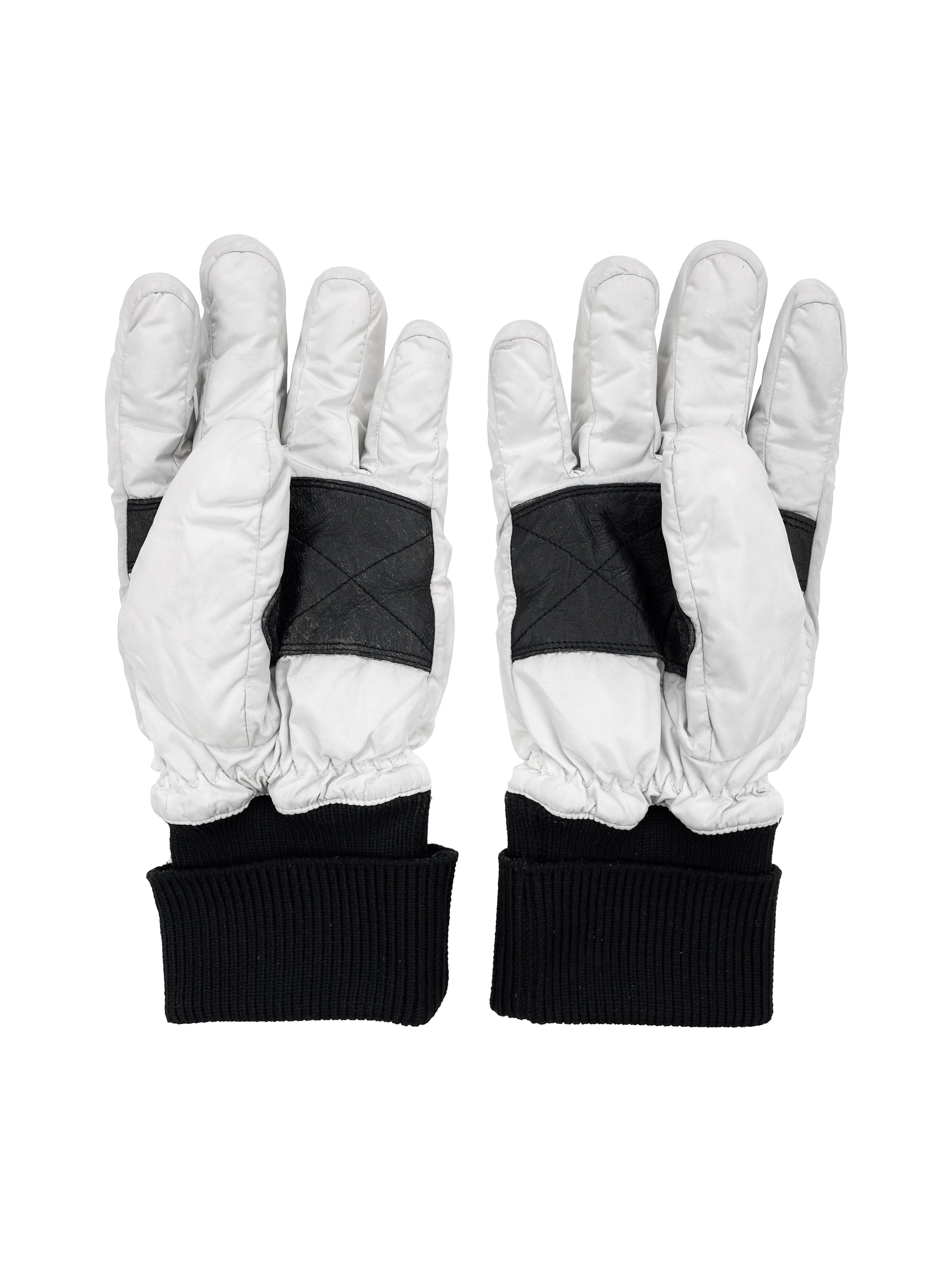 2000’s Prada Sport Deer Leather Nylon Padded Gloves