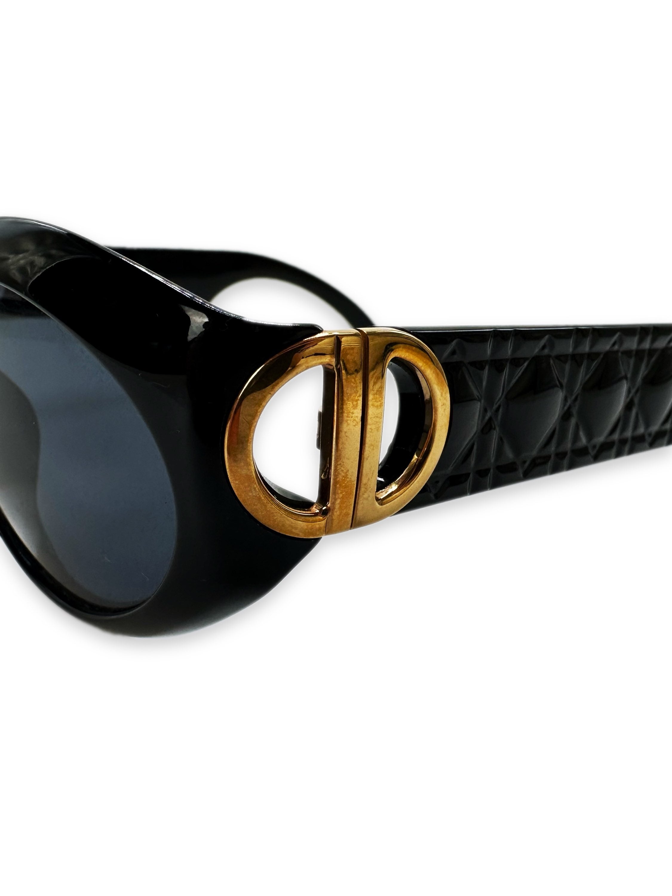 00s Dior ‘CD’ Logo Blue Tint Rounded Sunglasses