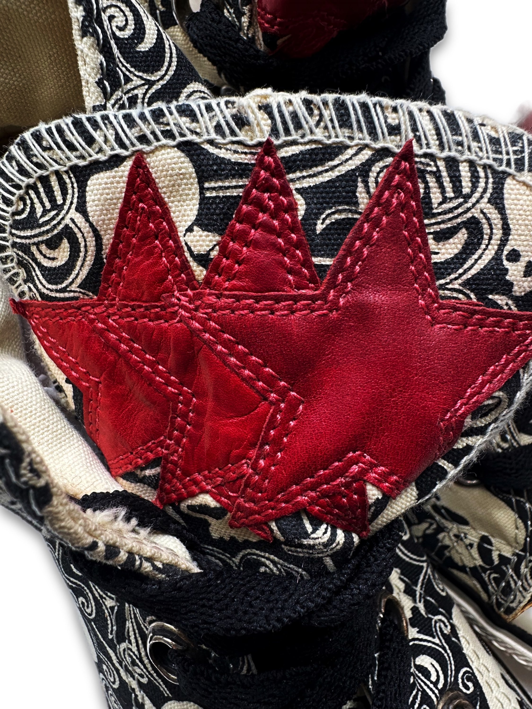 Chrome Hearts Triple Star Patch Dagger Skull Converse Sneakers