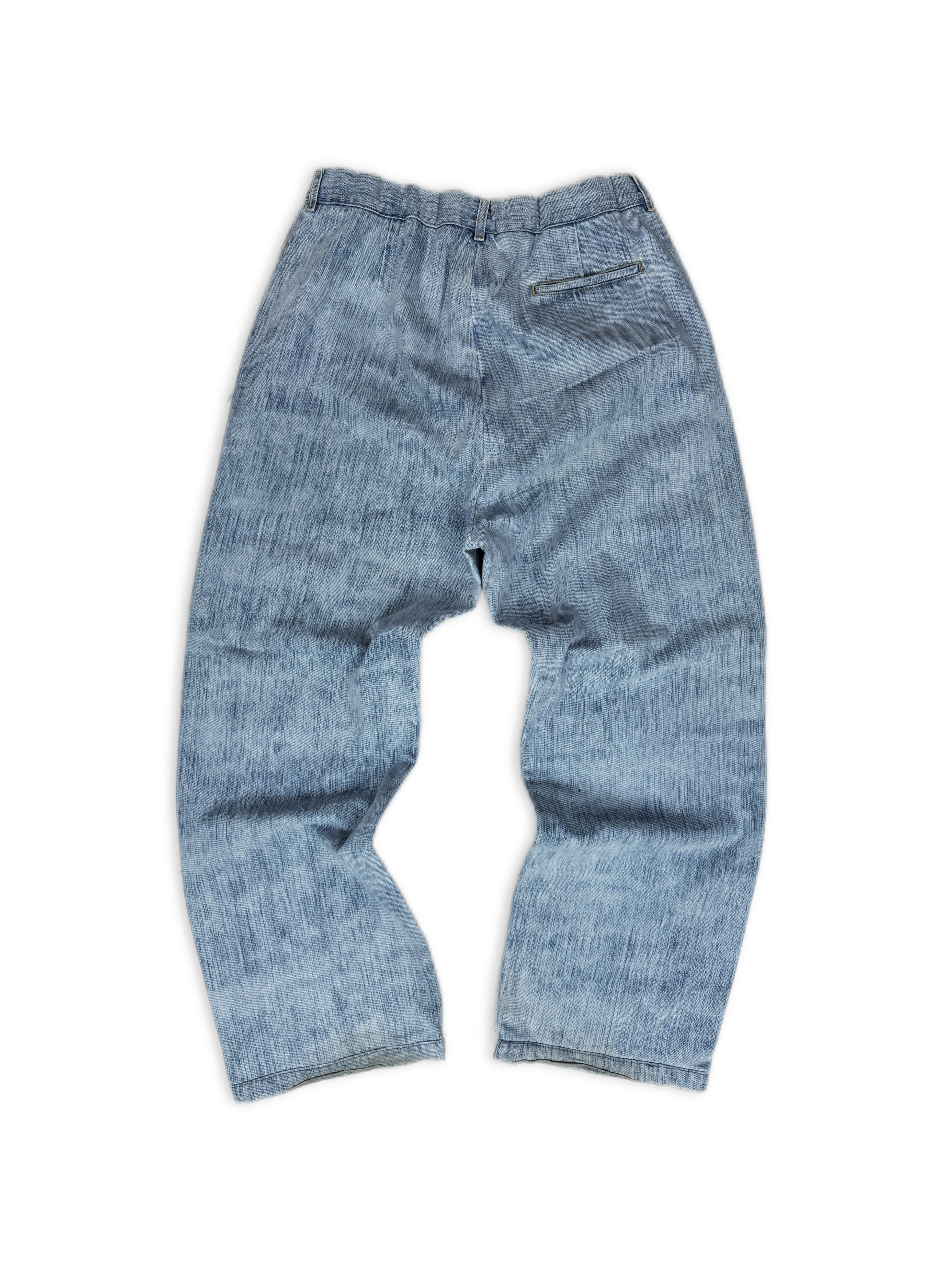 Maison Margiela Blue Wash Elasticated Wide Cut Baggy Denim