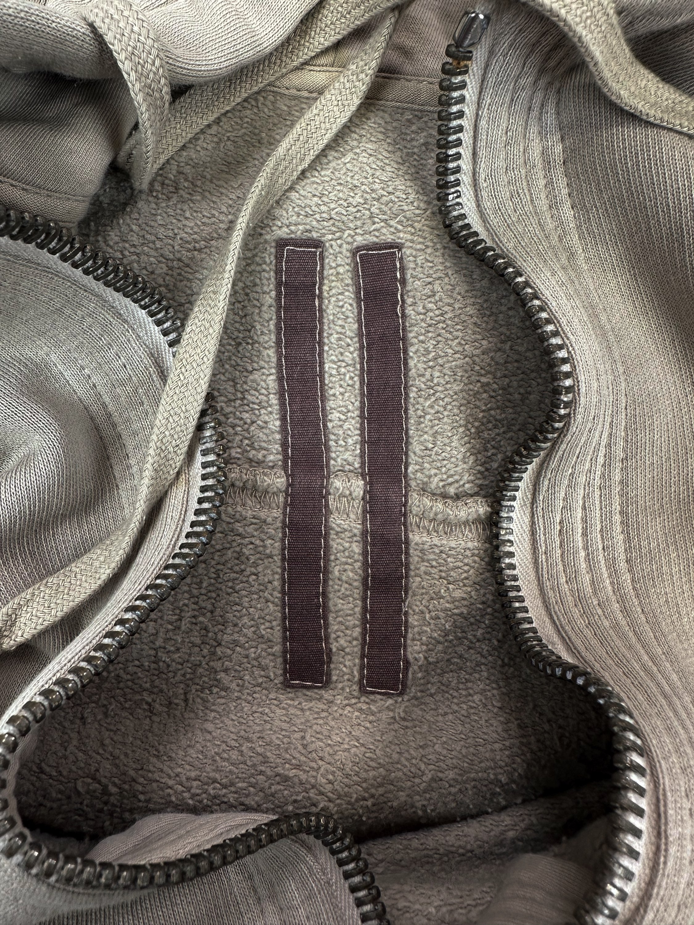 Rick Owens DRKSHDW Beige ‘Sleeveless’ Zip-up Hoodie
