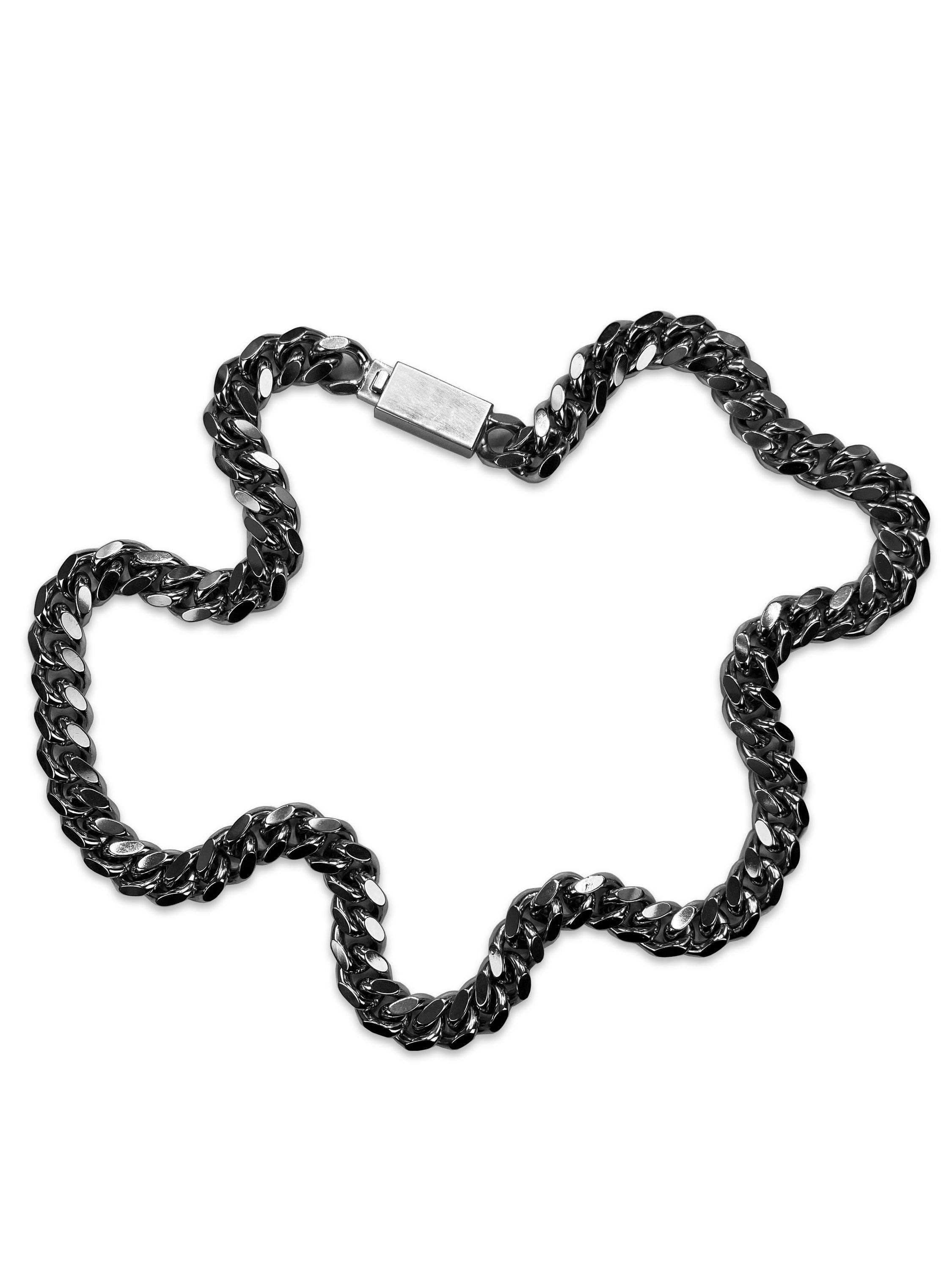 00’s Helmut Lang Silver Cuban Link Wallet Chain