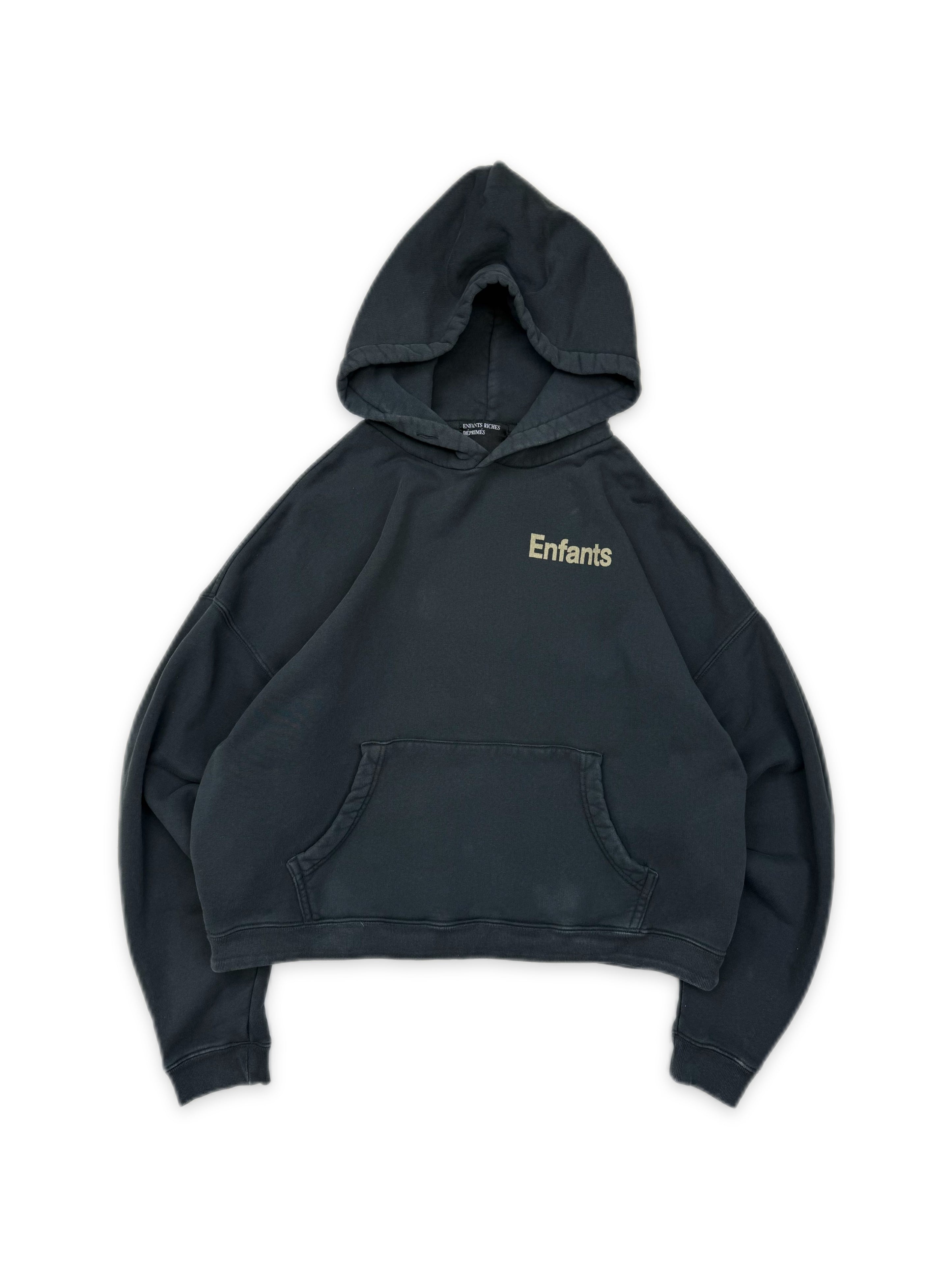 AW23 Enfants Riches Deprimes ‘Ticket to Death’ Cropped Hoodie
