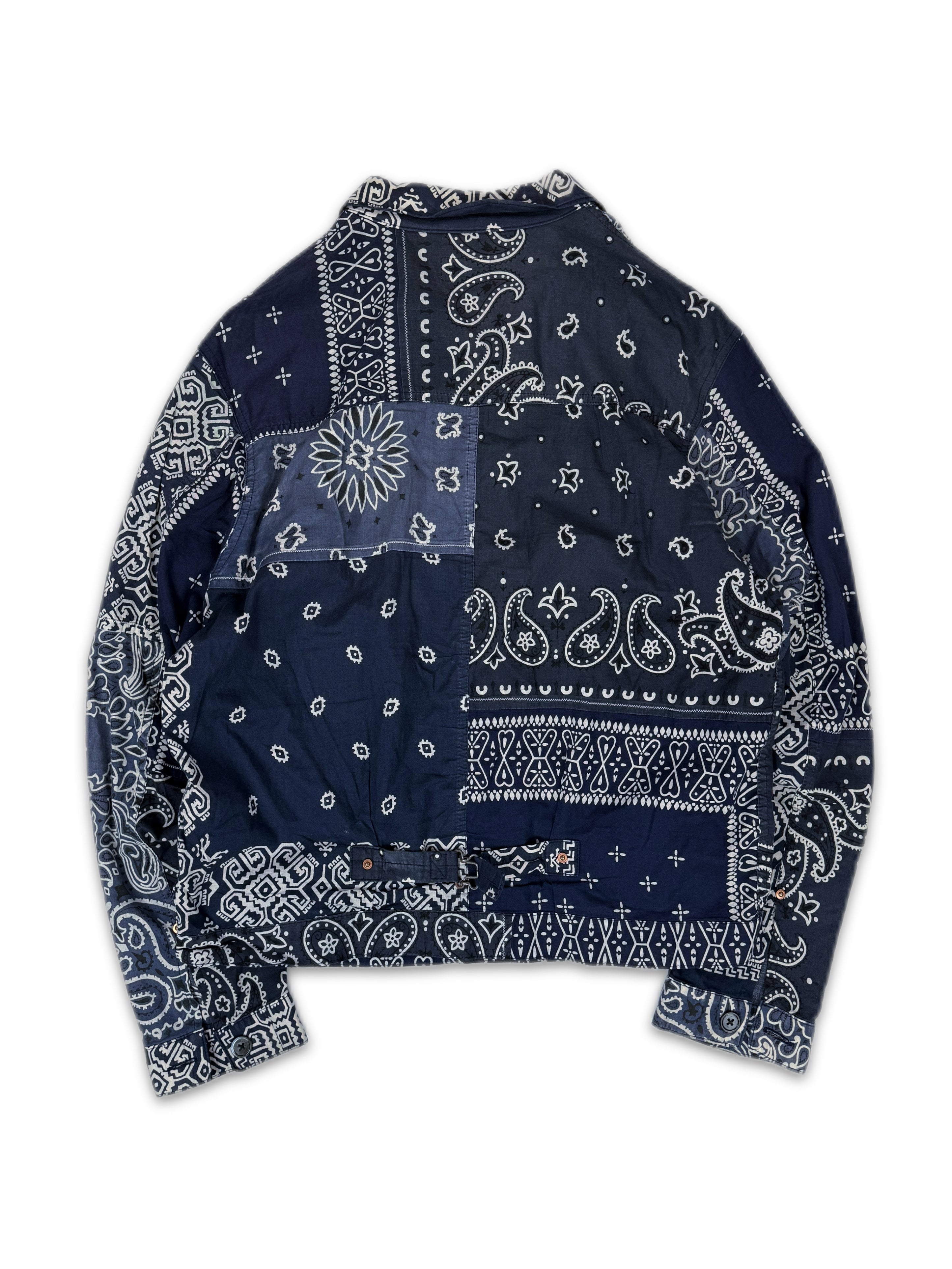 Kapital Blue Paisley Bandana Light Weight Button-up Jacket