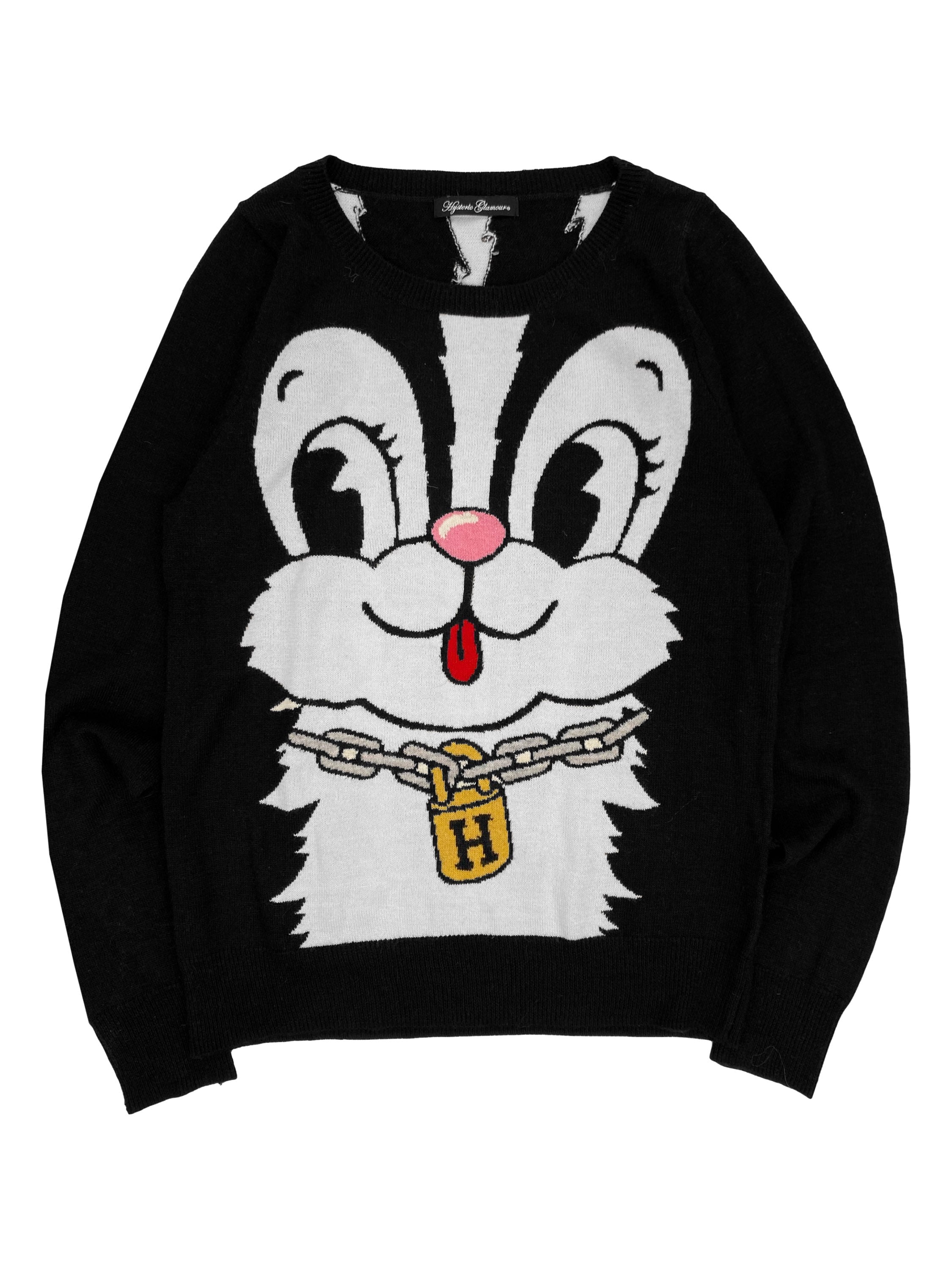 Hysteric Glmour ‘Skunk’ Graphic Knitted Sweater