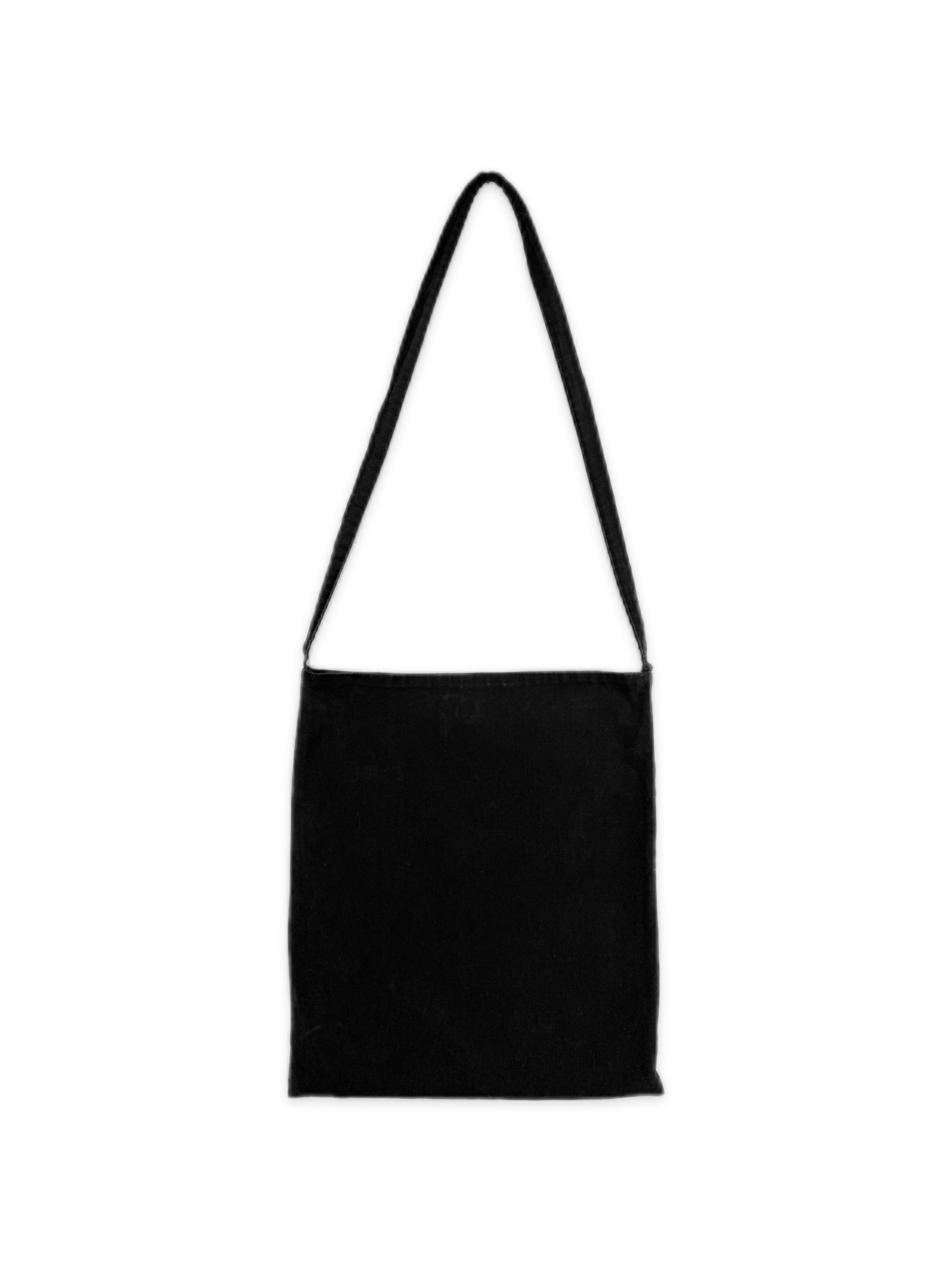 SS02 Raf Simons ‘Kollaps’ Terror Graphic Black Shoulder Tote Bag