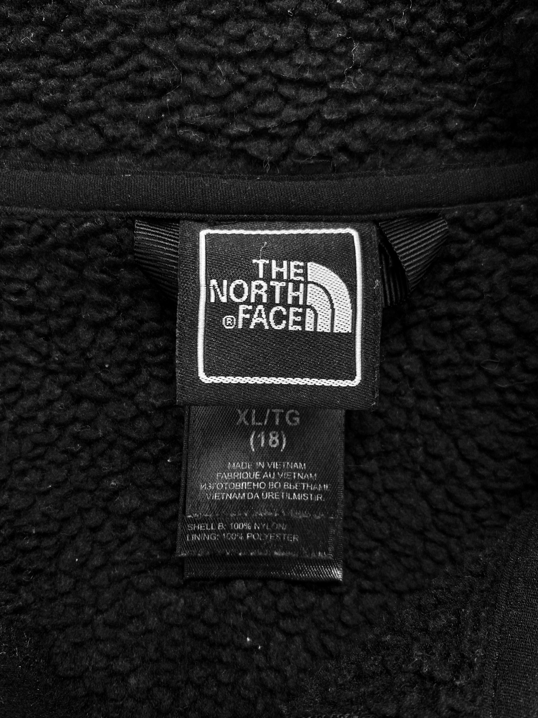 The North Face Black Full-Zip Deep Pile Embroidered Fleece