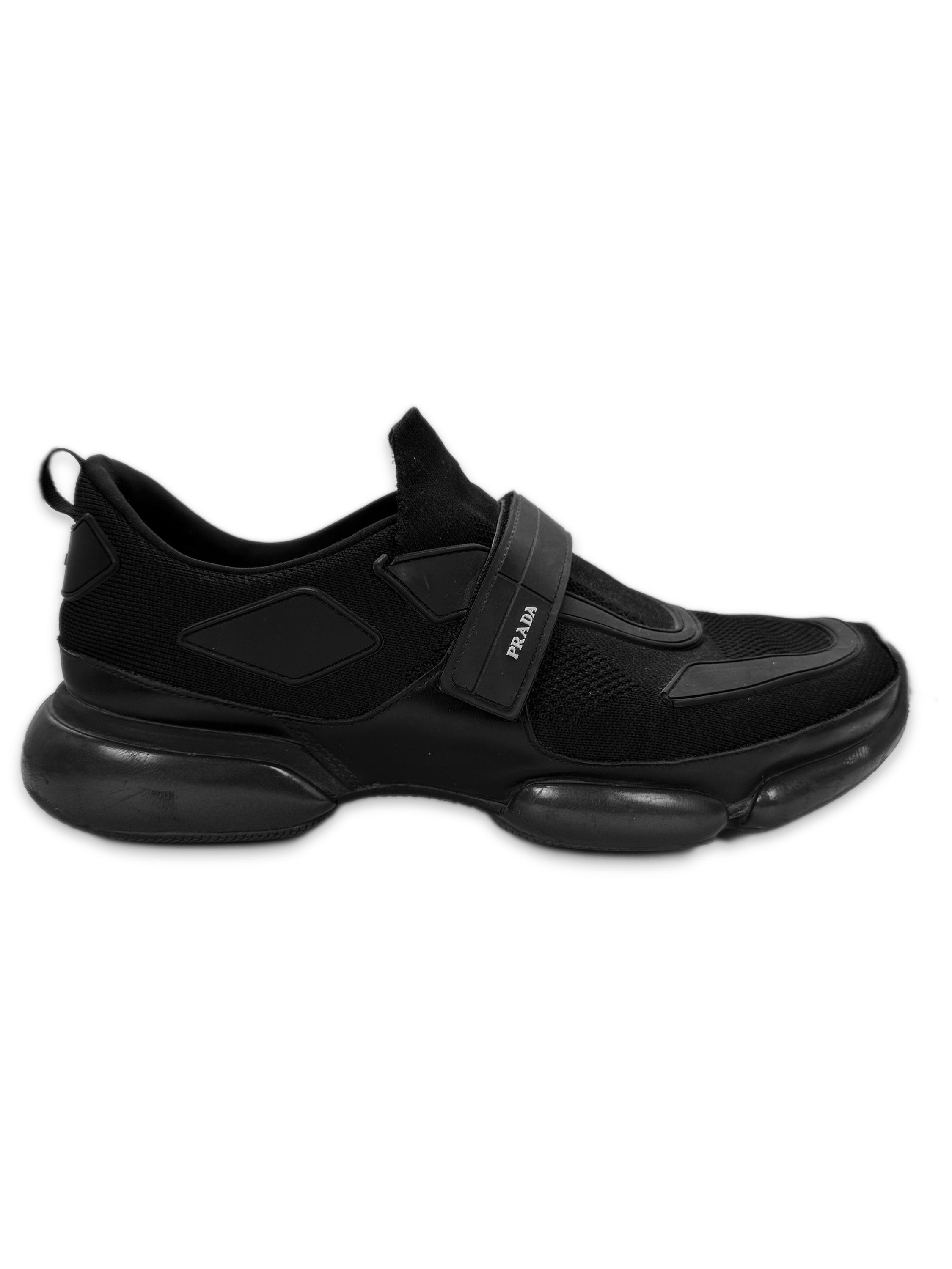 Prada Cloudburst Black Velcro Low-top Sneakers