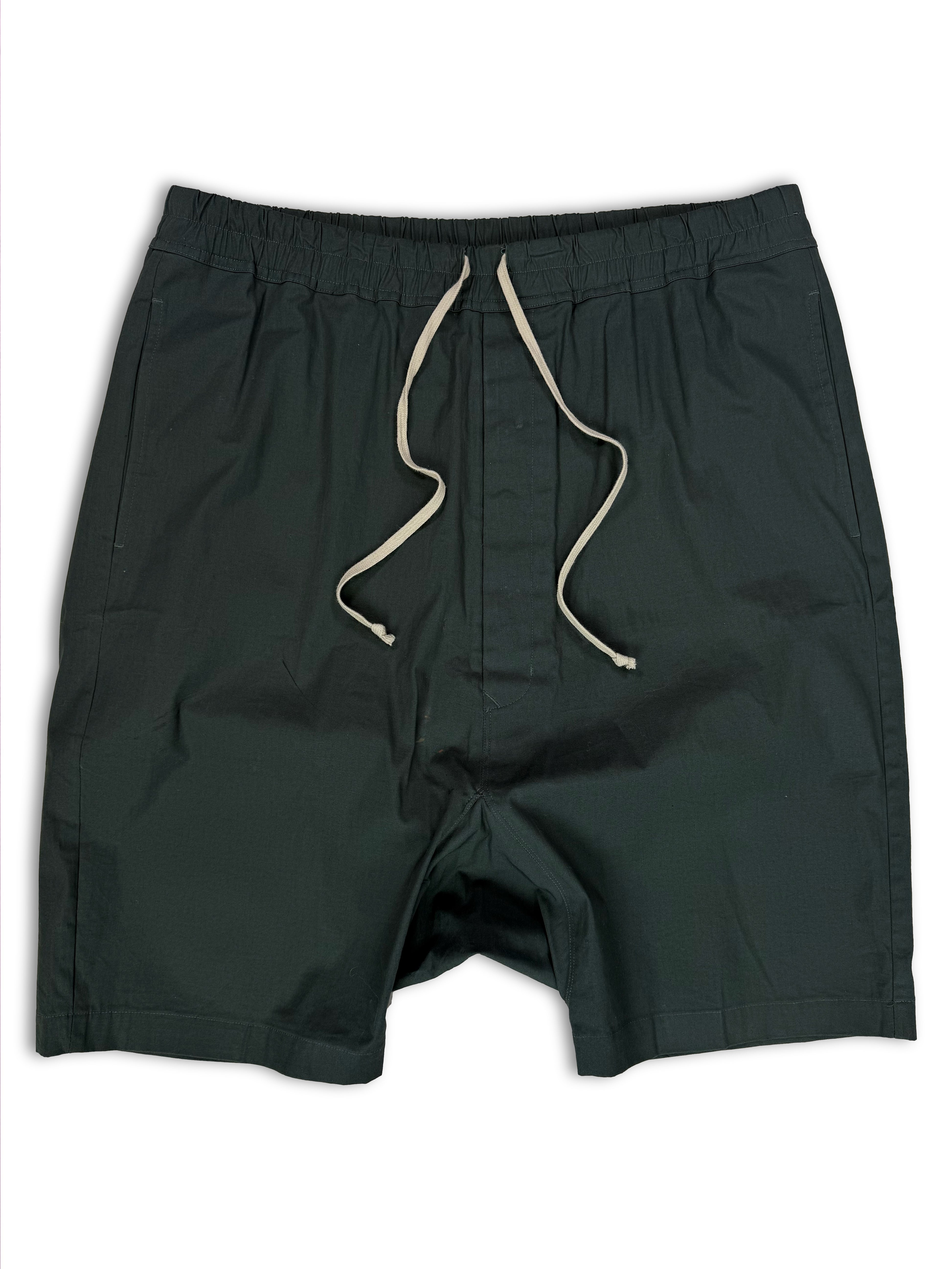 AW22 Rick Owens ‘Strobe’ Teal Drop Crotch Pod Shorts
