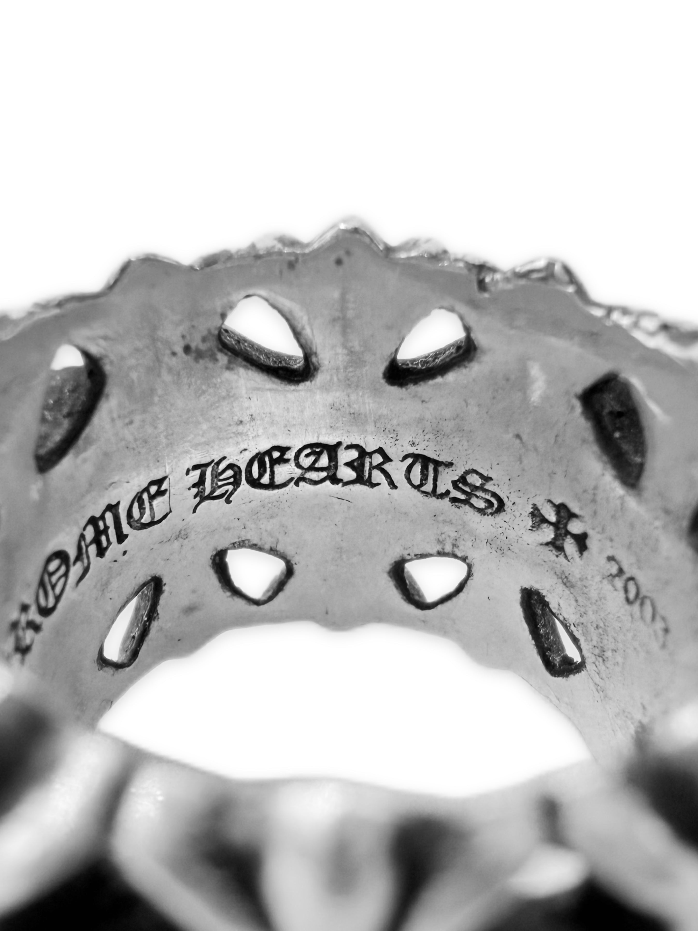 Chrome Hearts Square Cemetery Cross .925 Silver Ring