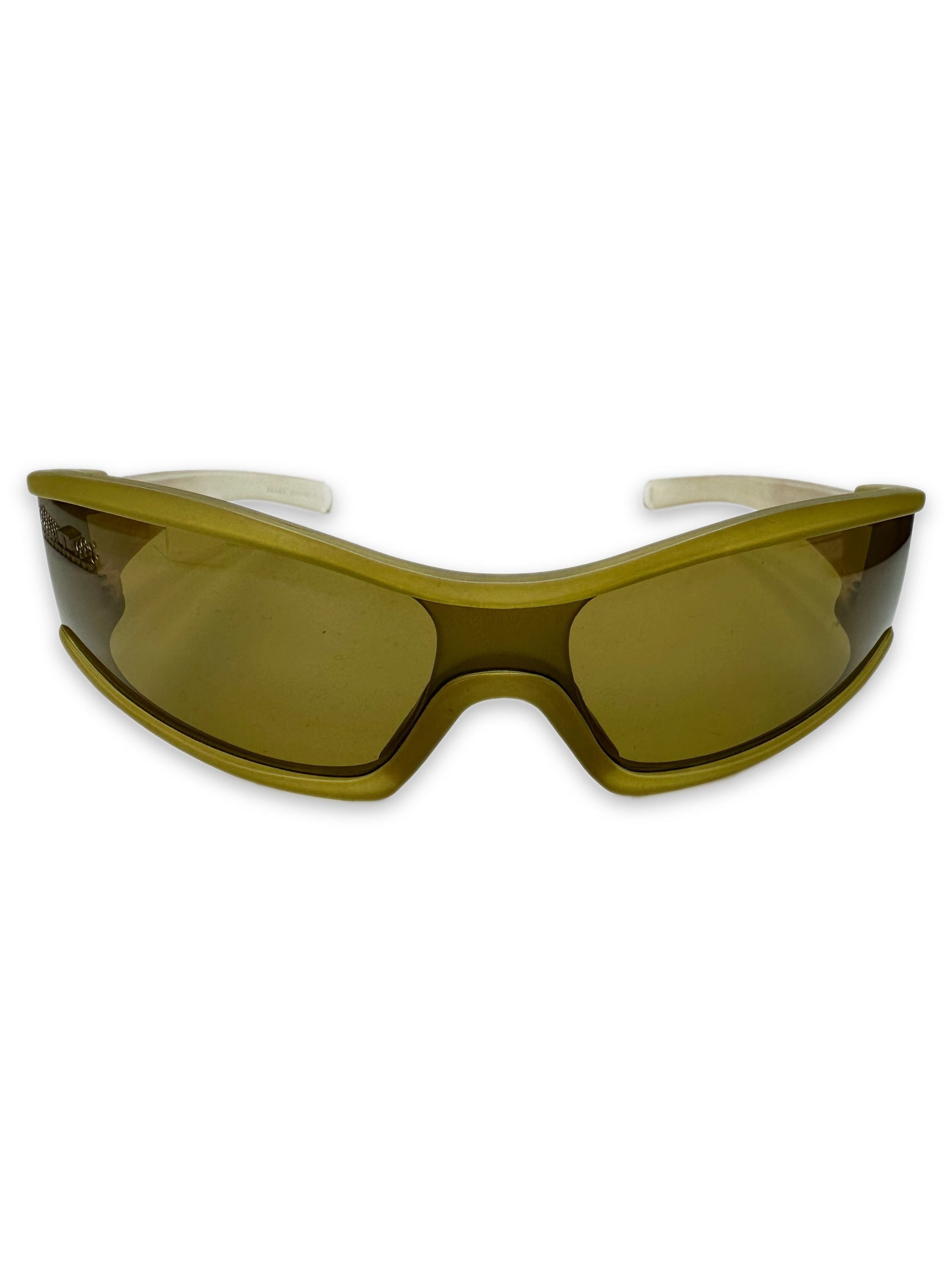 00s Prada Sport Olive Green Transparent Sunglasses
