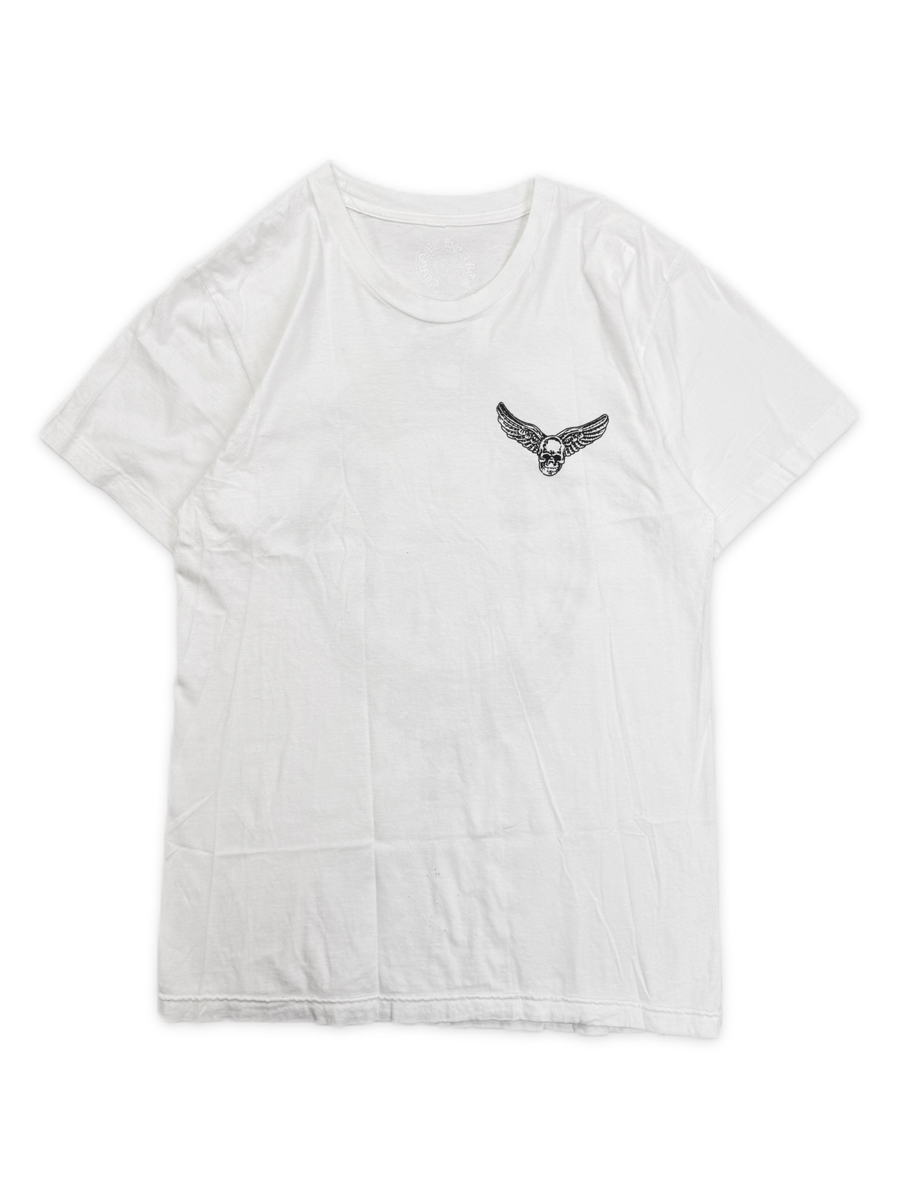 Chrome Hearts x Foti White Horseshoe Logo T-Shirt