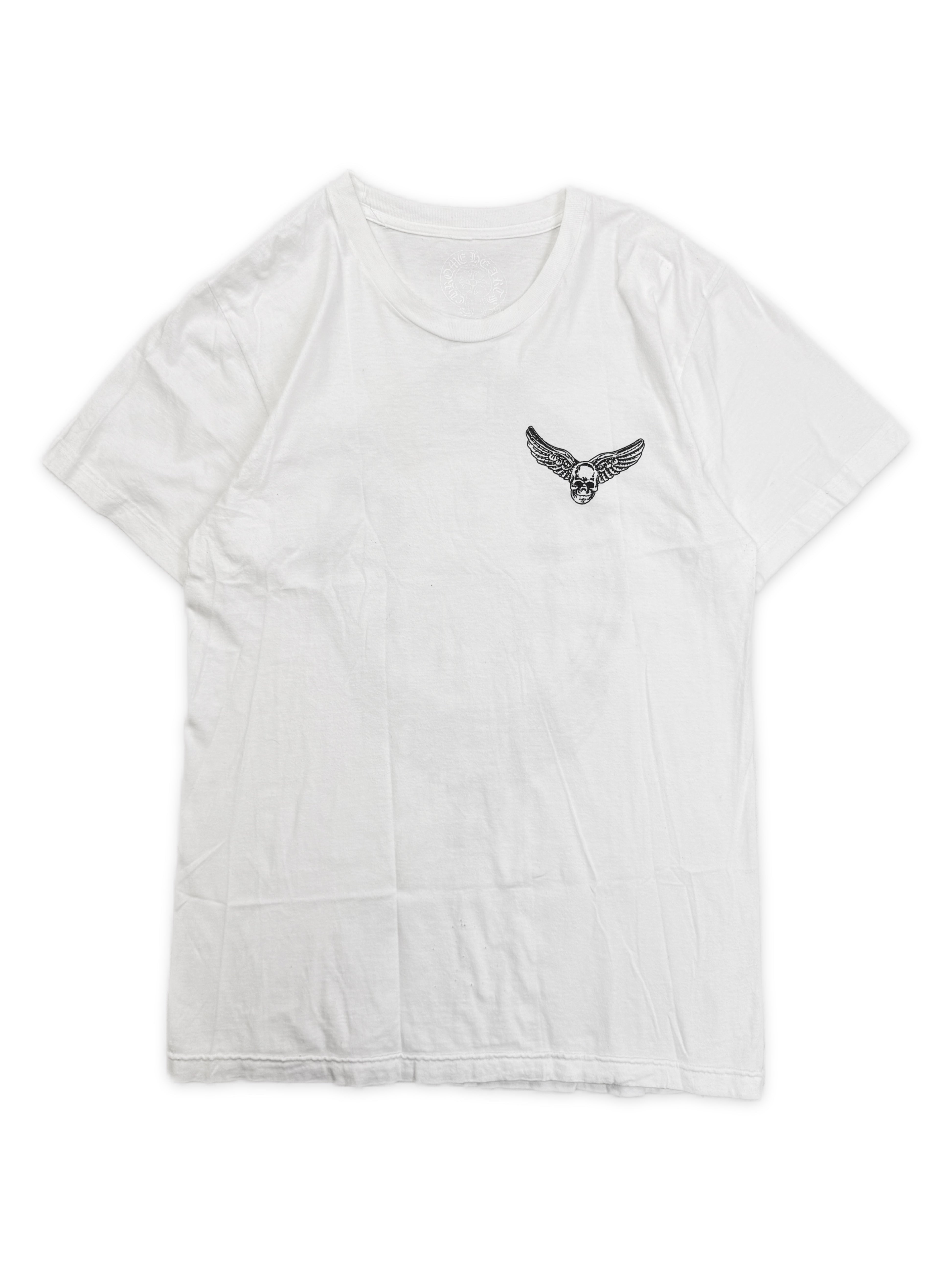 Chrome Hearts x Foti White Horseshoe Logo T-Shirt