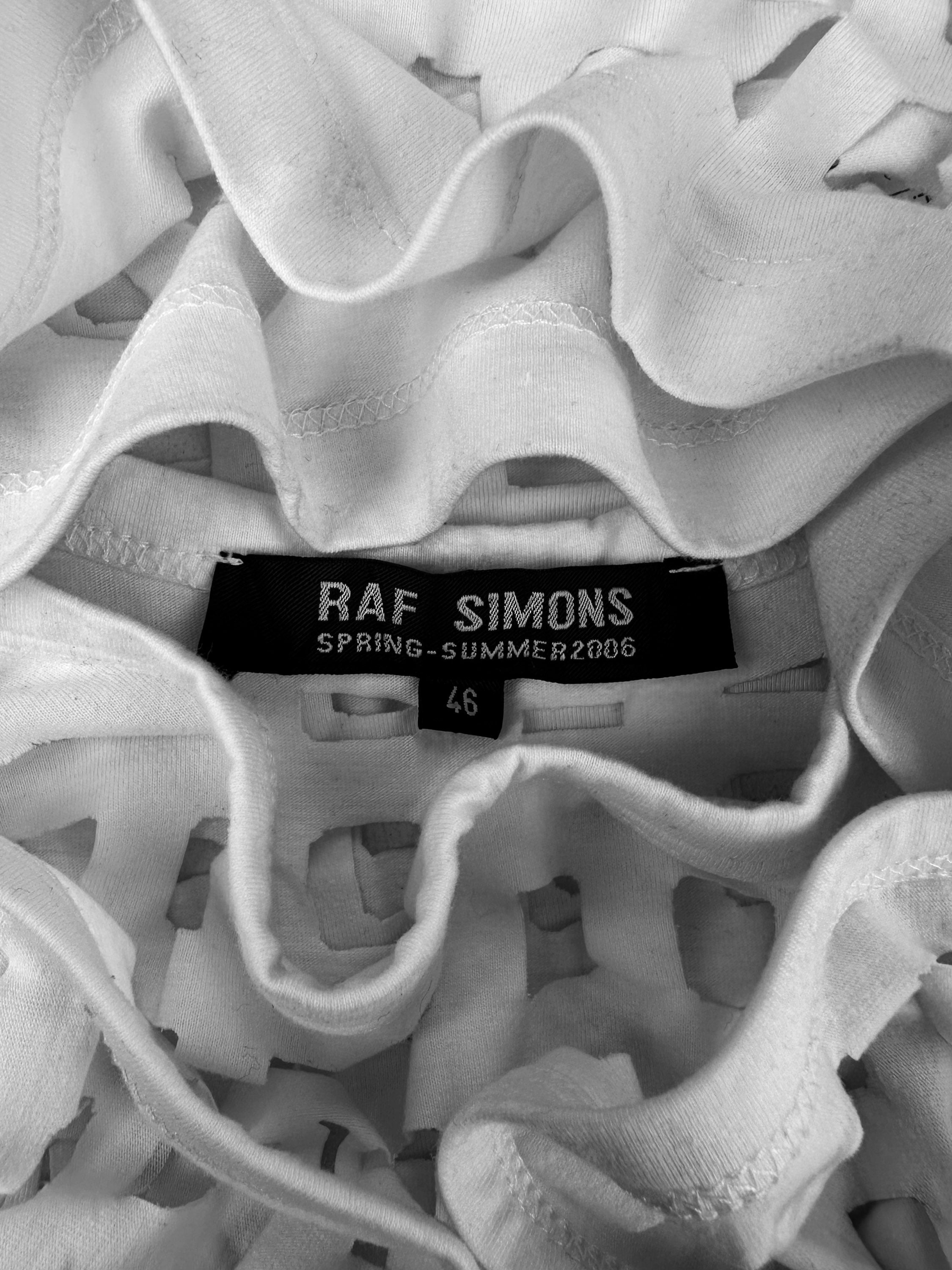 SS06 Raf Simons “Icarus Surgit” MMDCCLIX Laser Cut Tank-top