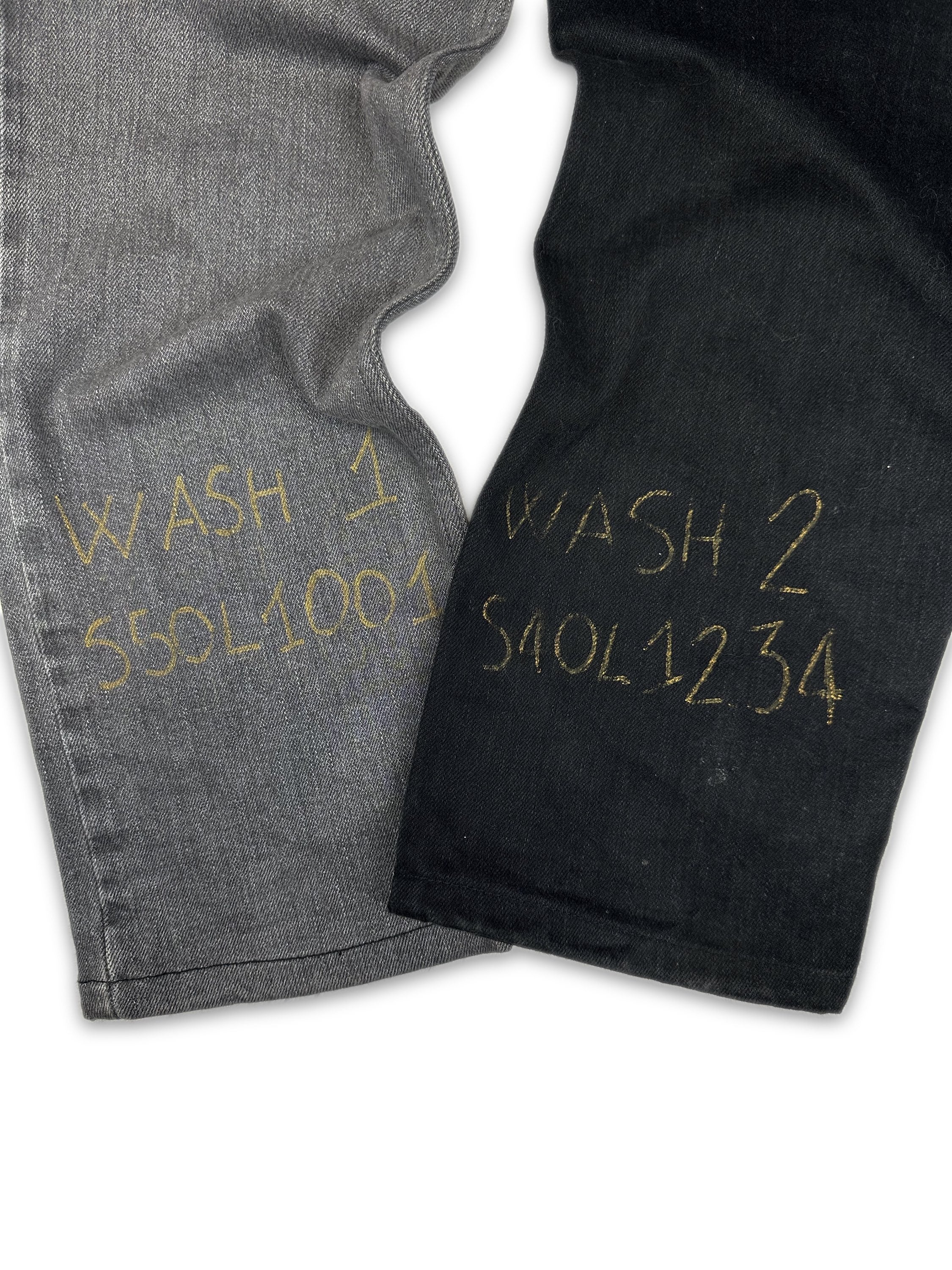 SS21 Maison Margiela ‘Split’ Wash 1 Wash 2 Script Denim