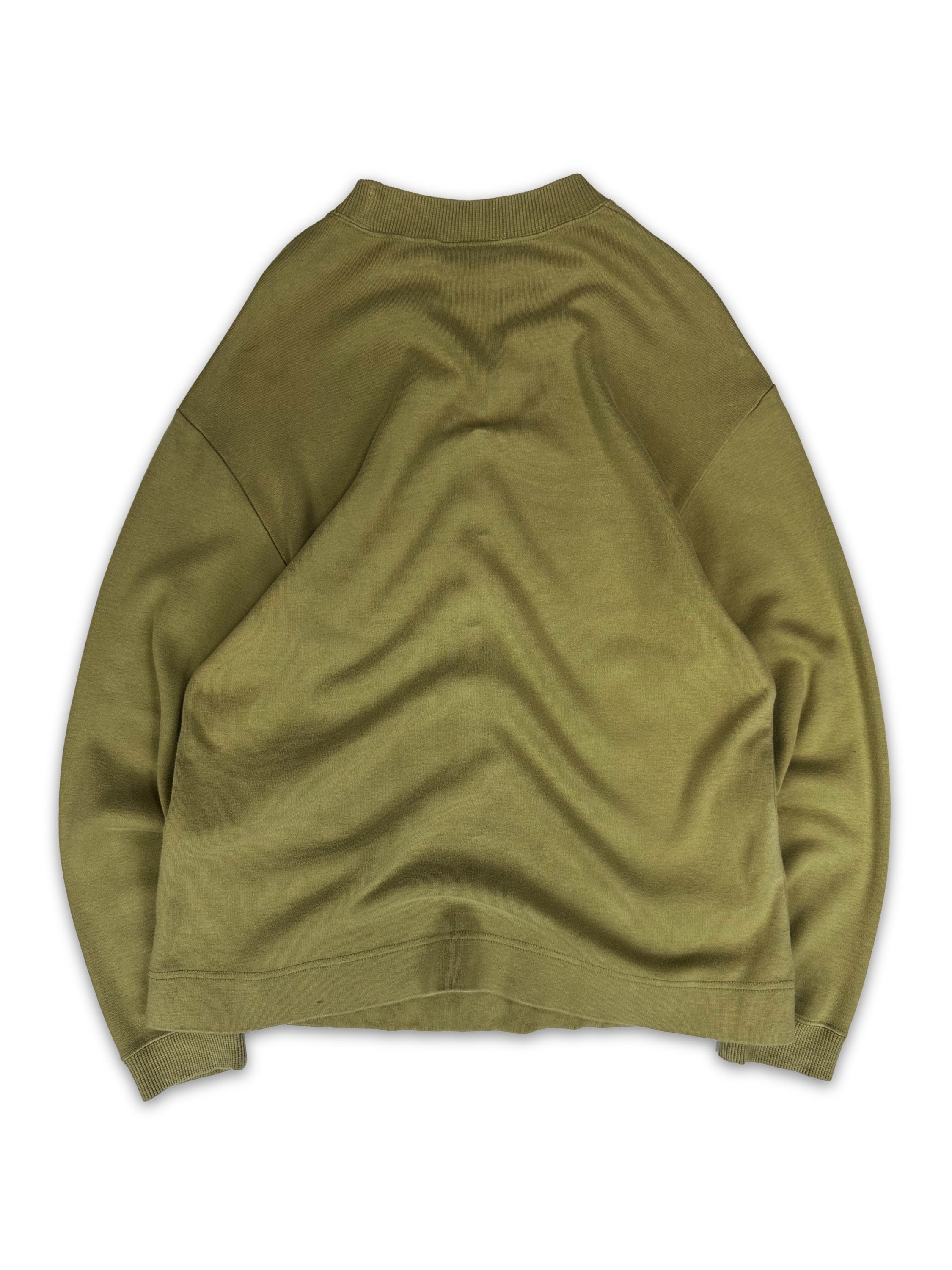 90s Hai Sporting Gear Olive Green Heavy Weight Graphic Crewneck