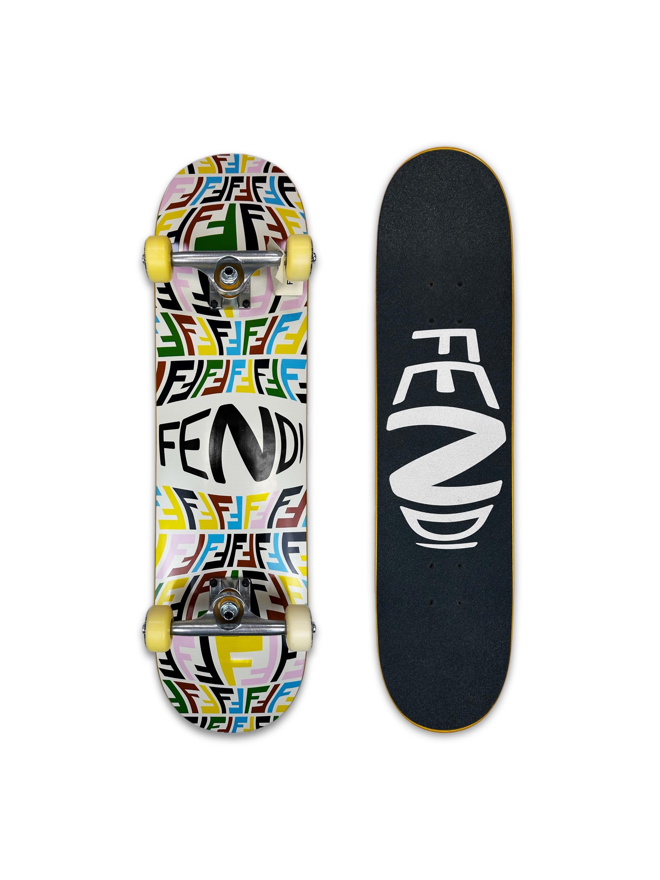 Fendi ‘Vertigo Zucca’ Rainbow Monogram Complete Skateboard
