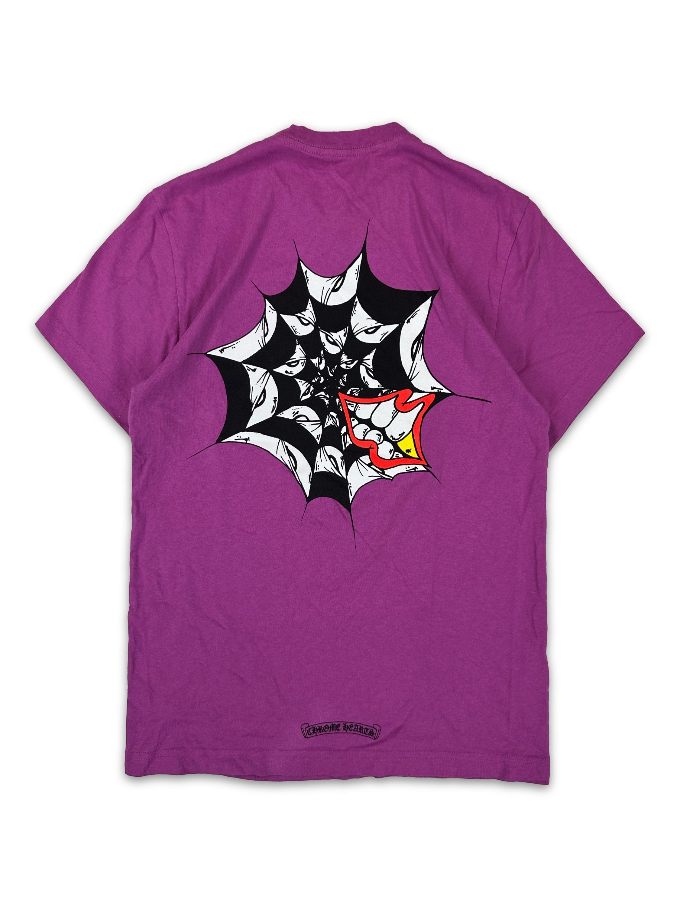 Chrome Hearts x Matty Boy ‘Spiderweb’ Purple Graphic T-Shirt