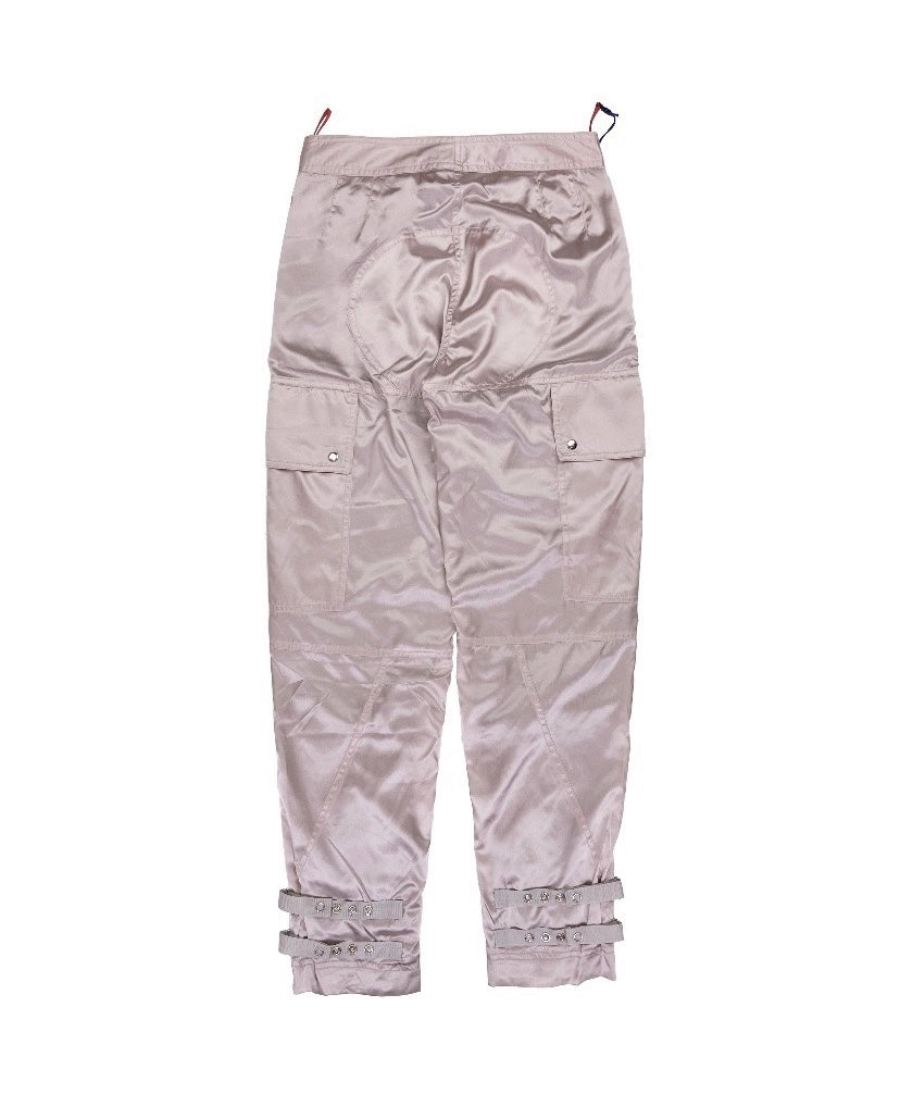 FW99 Prada Astro Cargo Aviator Belted Bondage Rose Pants
