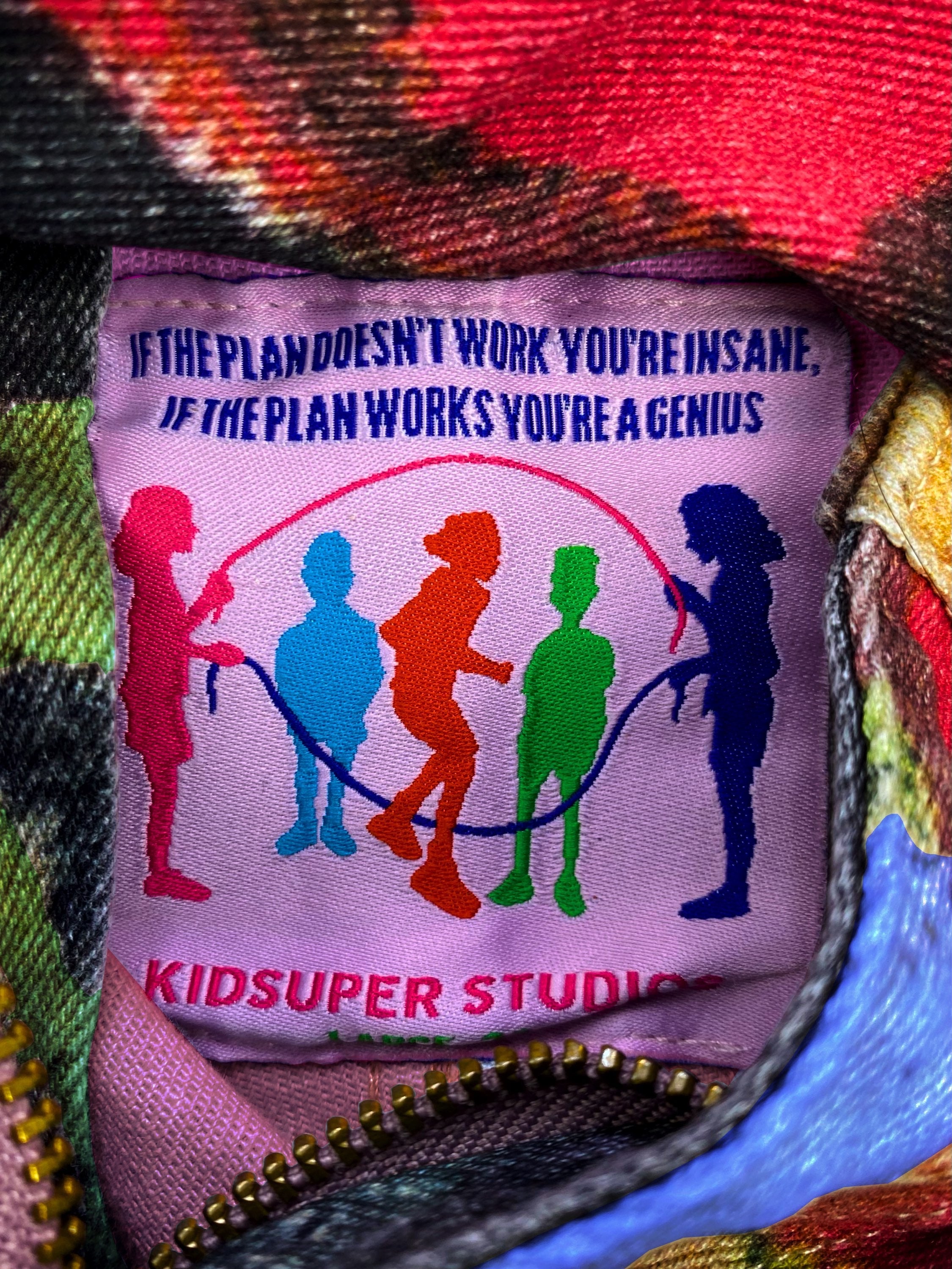 SS23 KidSuper Studios ‘Faces’ Oil Painting Full Print Denim Jeans