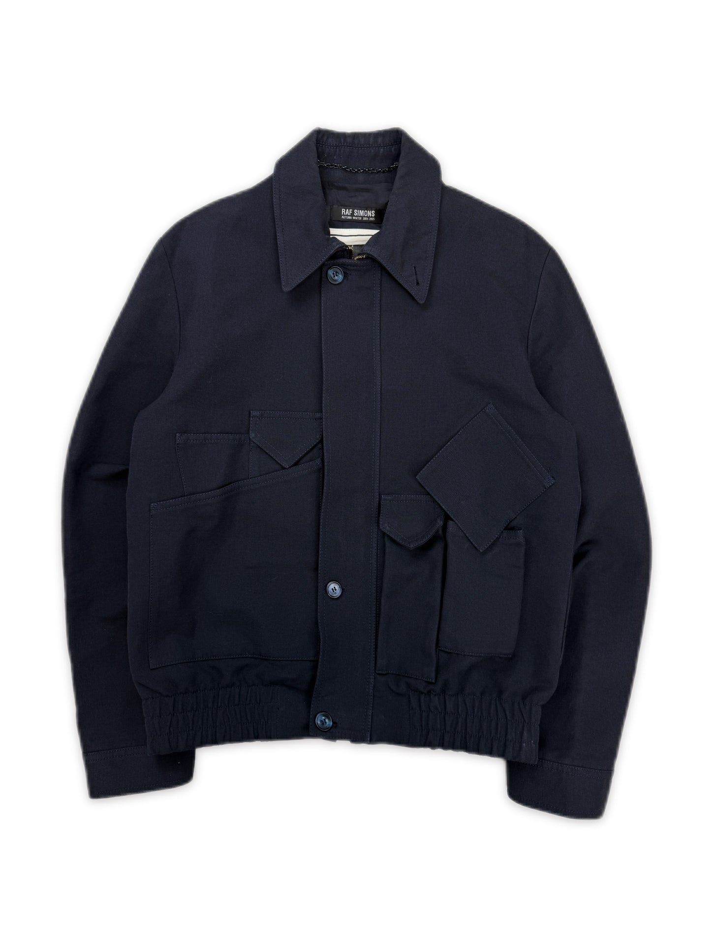 AW04 Raf Simons ‘Waves’ Sculptural Multi Pocket Work Jacket