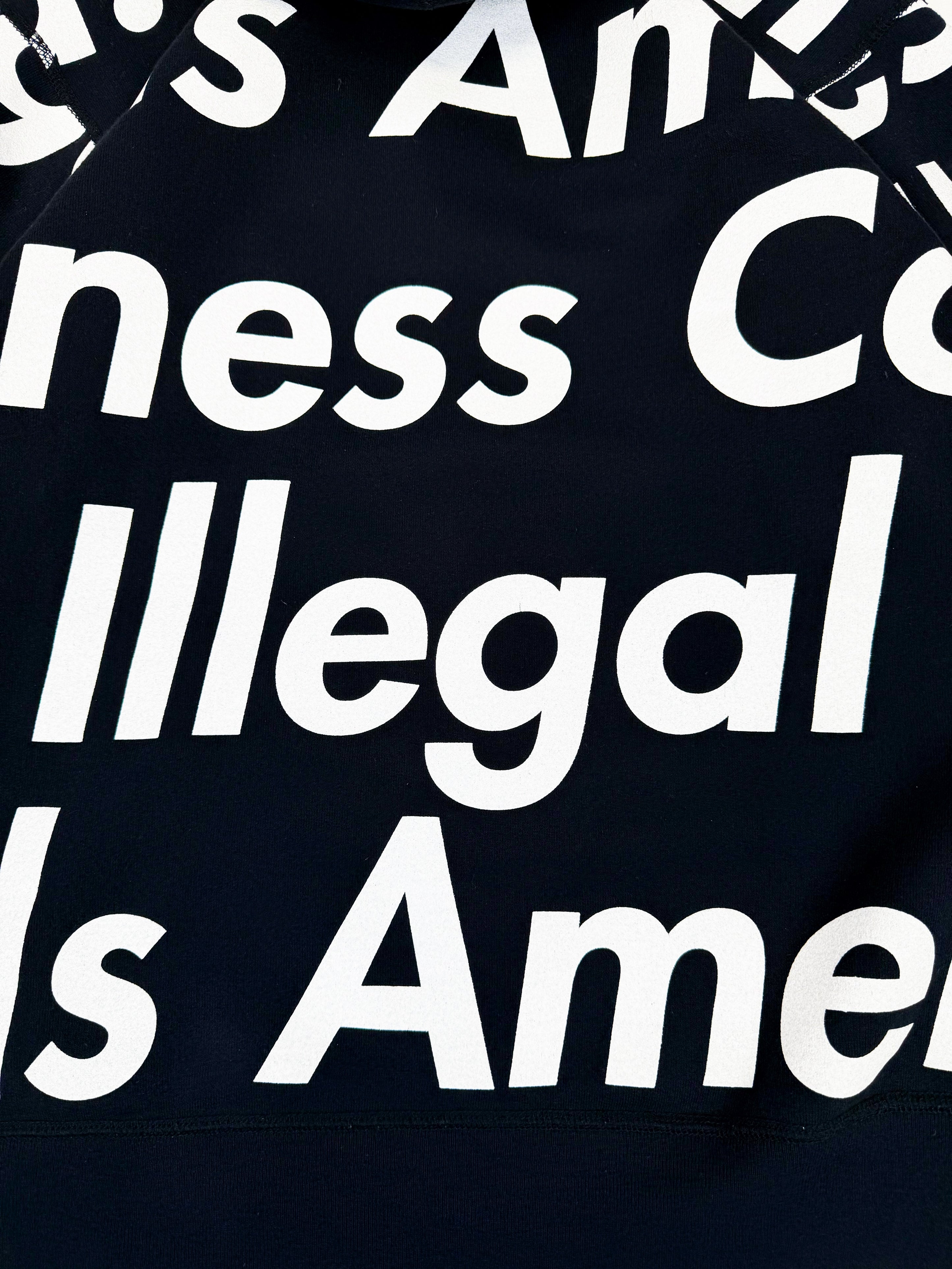 SS07 Supreme ‘Illegal Business Controls America’ Zip-up Hoodie