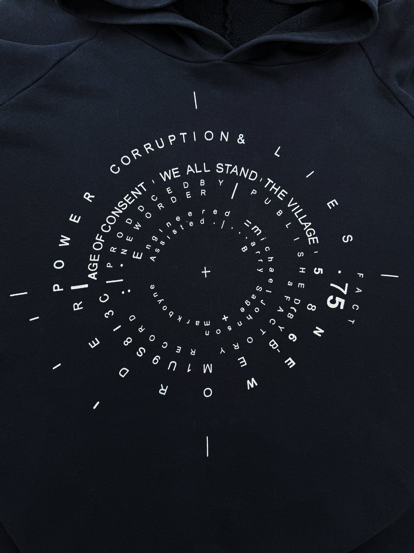 AW03 Raf Simons ‘PCL’ Closer Raglan Oversized Graphic Hoodie