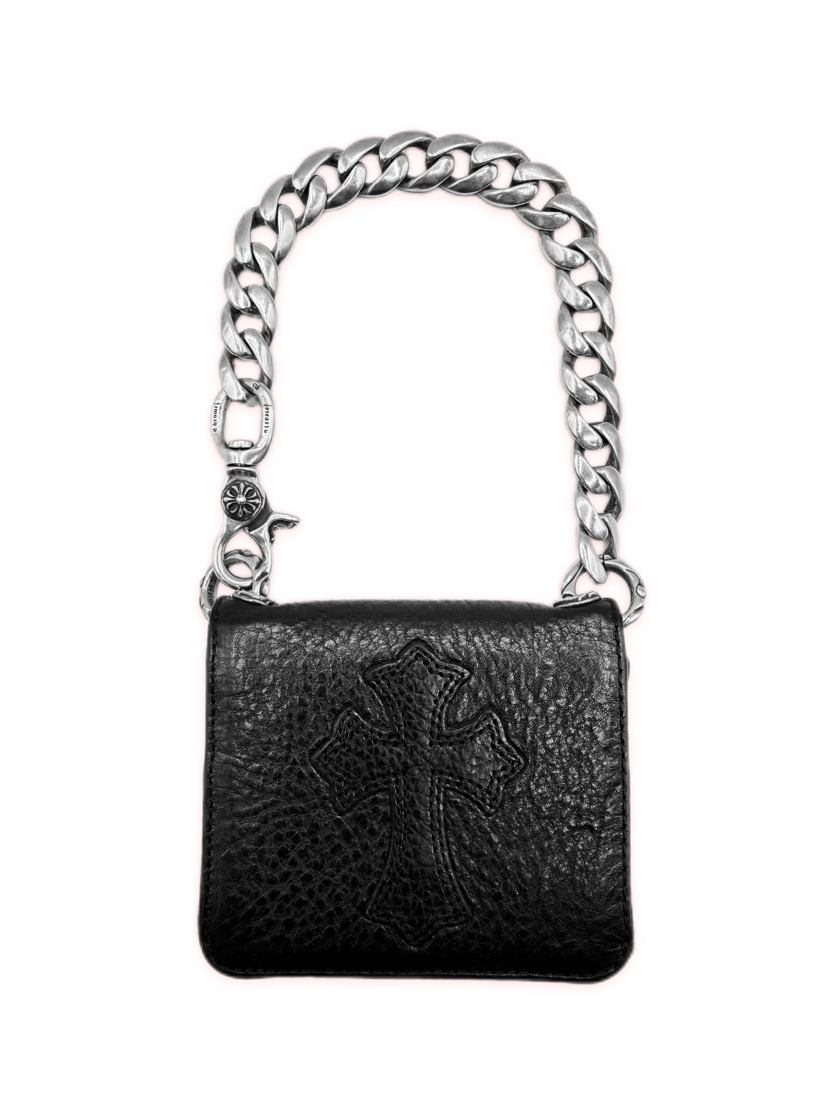 Chrome Hearts Cross Patch Lobster Clasp Cuban Link Wallet & Chain