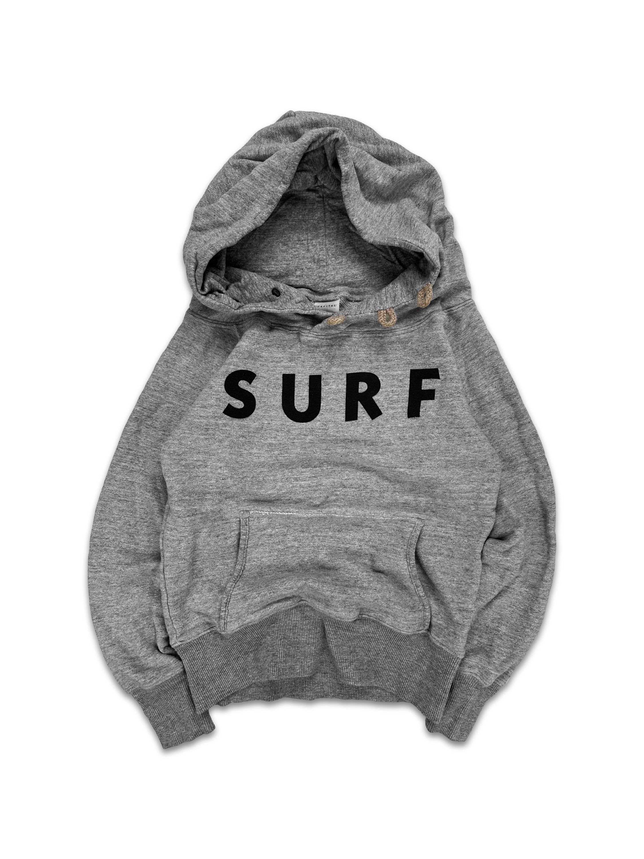 Kapital ‘Surf’ Collegiate Logo Triple Button Hoodie