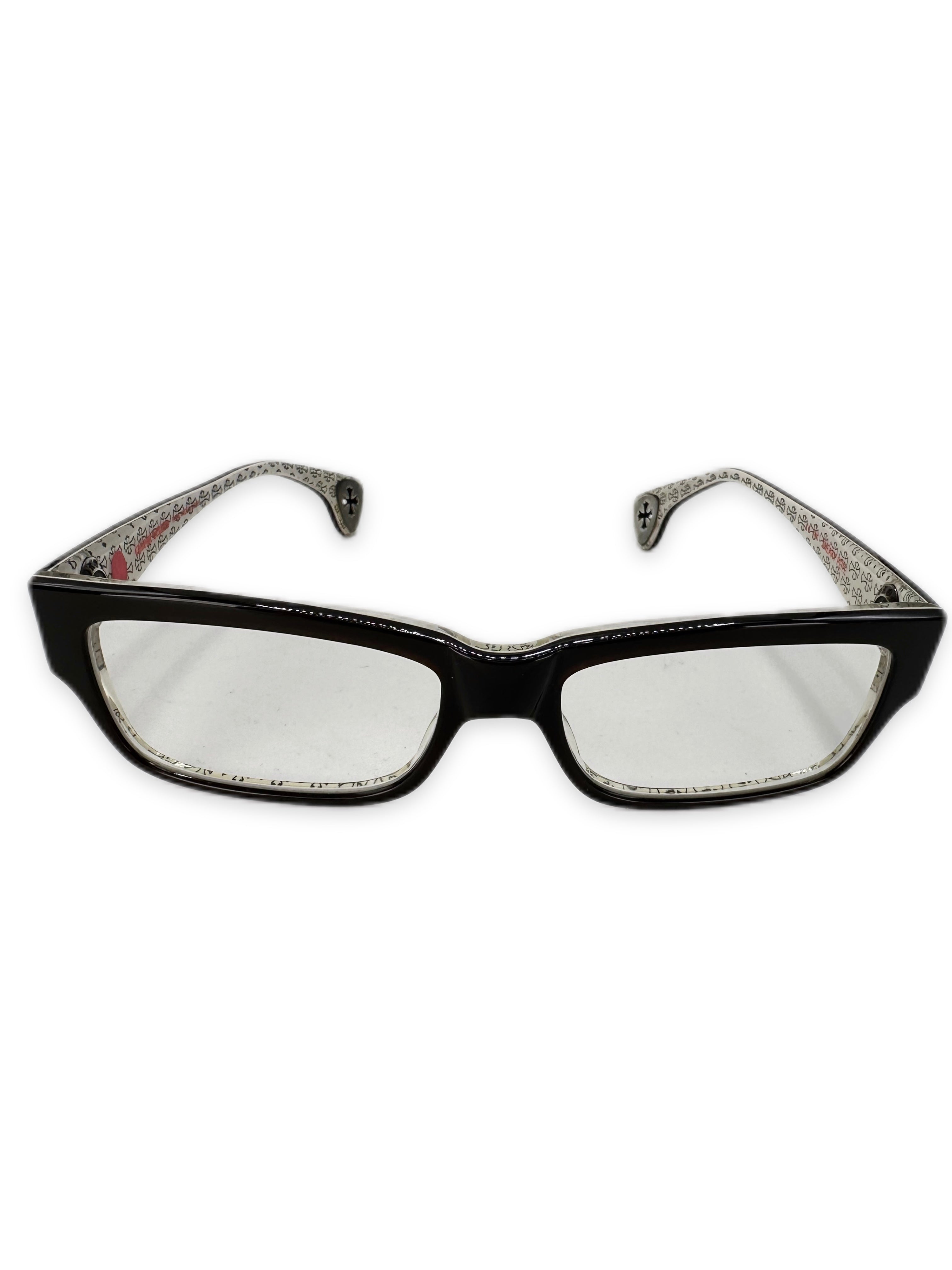 Chrome Hearts ‘Sneaky Pete’ Cross Monogram .925 Silver Glasses