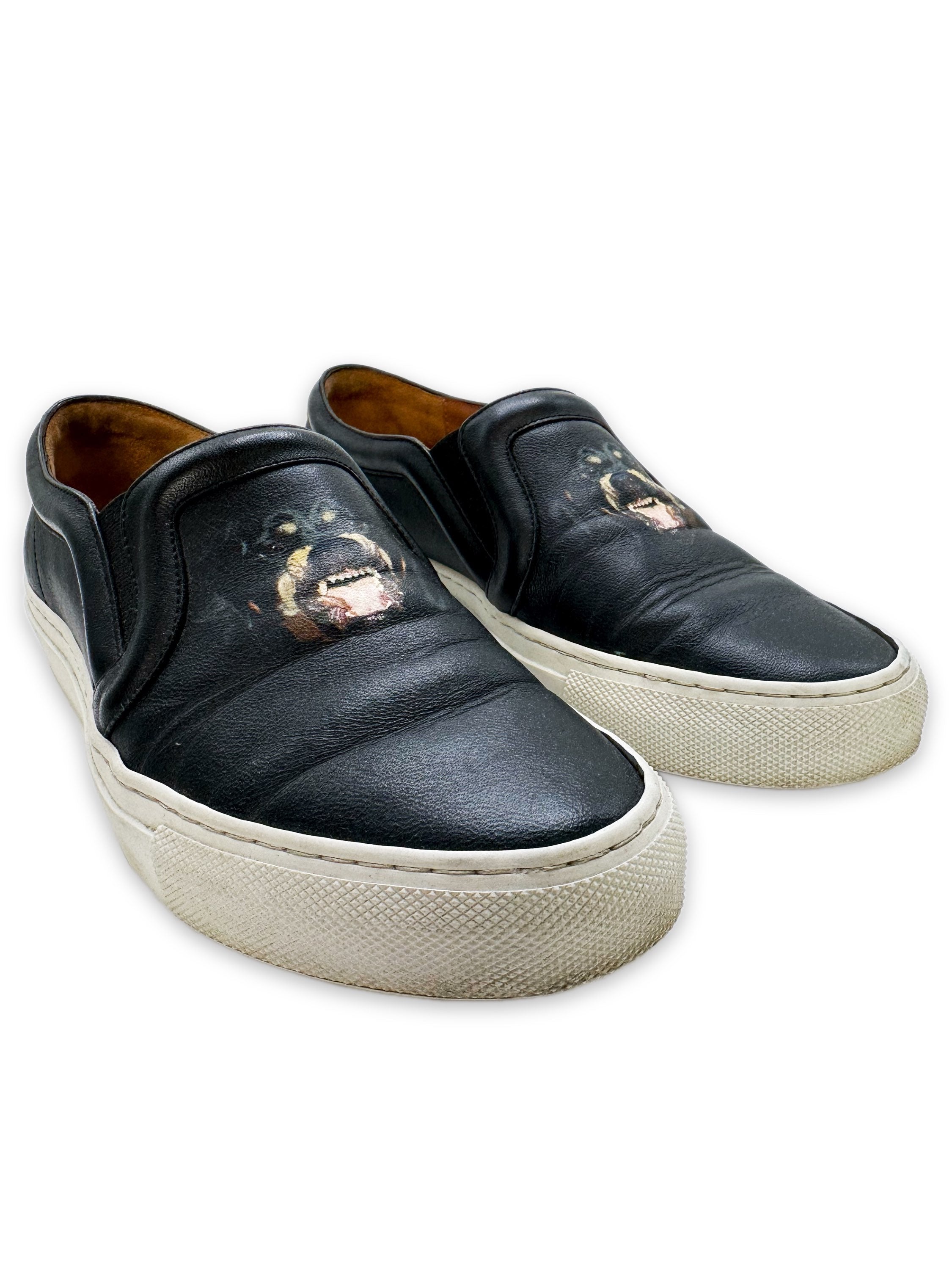 AW11 Givenchy by Ricardo Tisci ‘Rottweiler’ Leather Slip-on Shoes