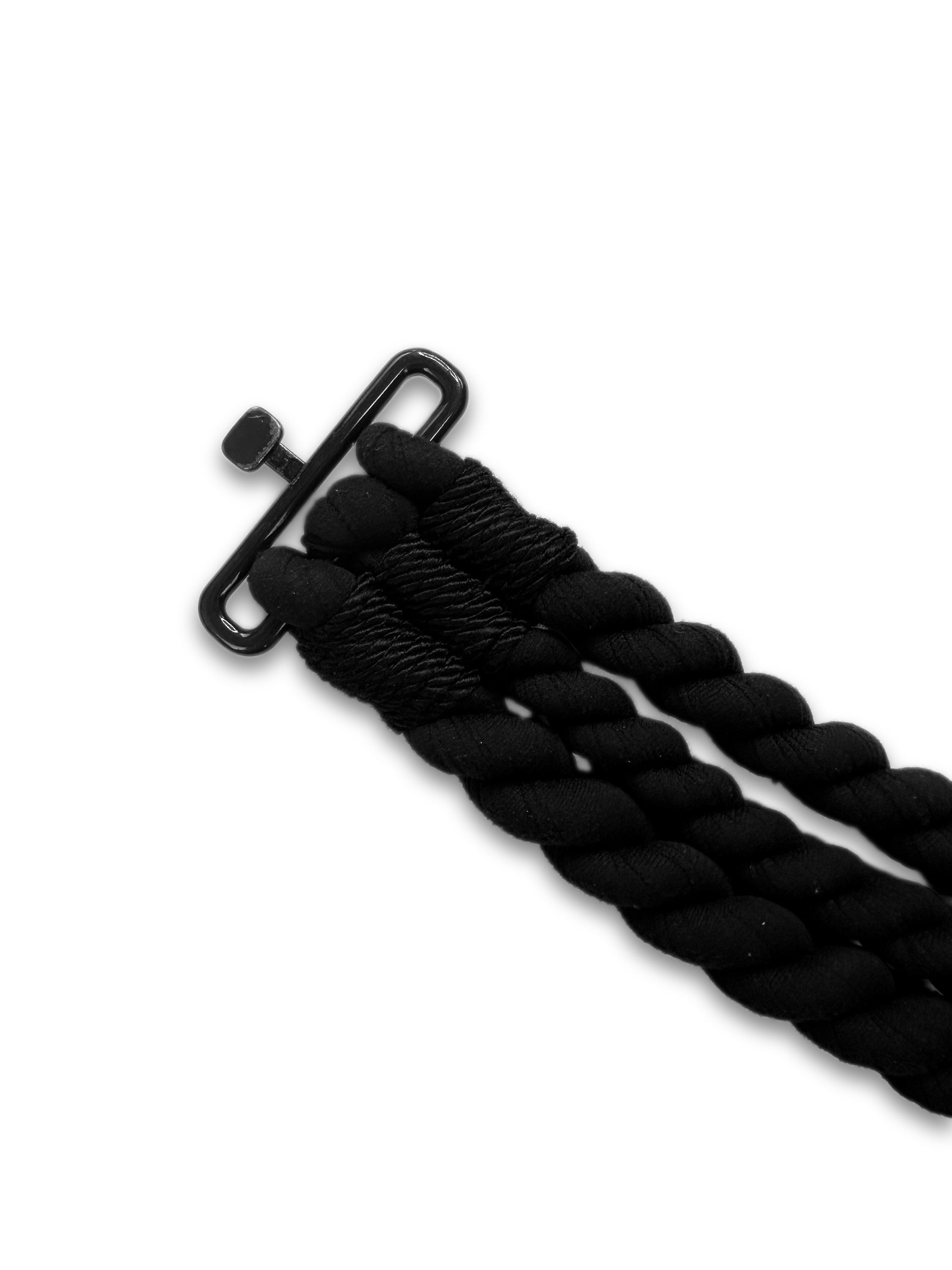 SS05 Helmut Lang ‘Rope’ Black Braided Cummerbund Belt