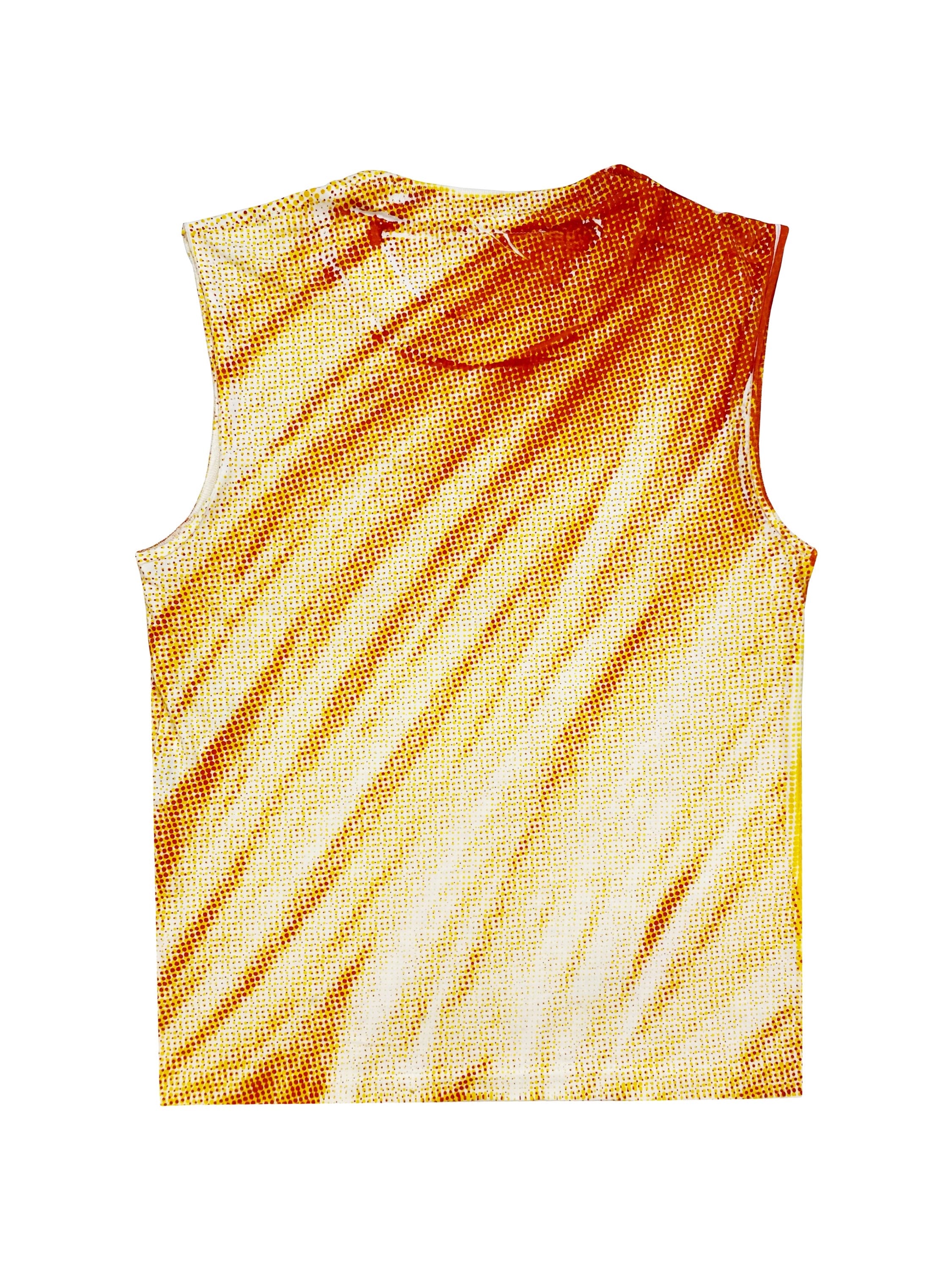 SS04 Margiela MM6 Full Print Graphic Face Tank Top