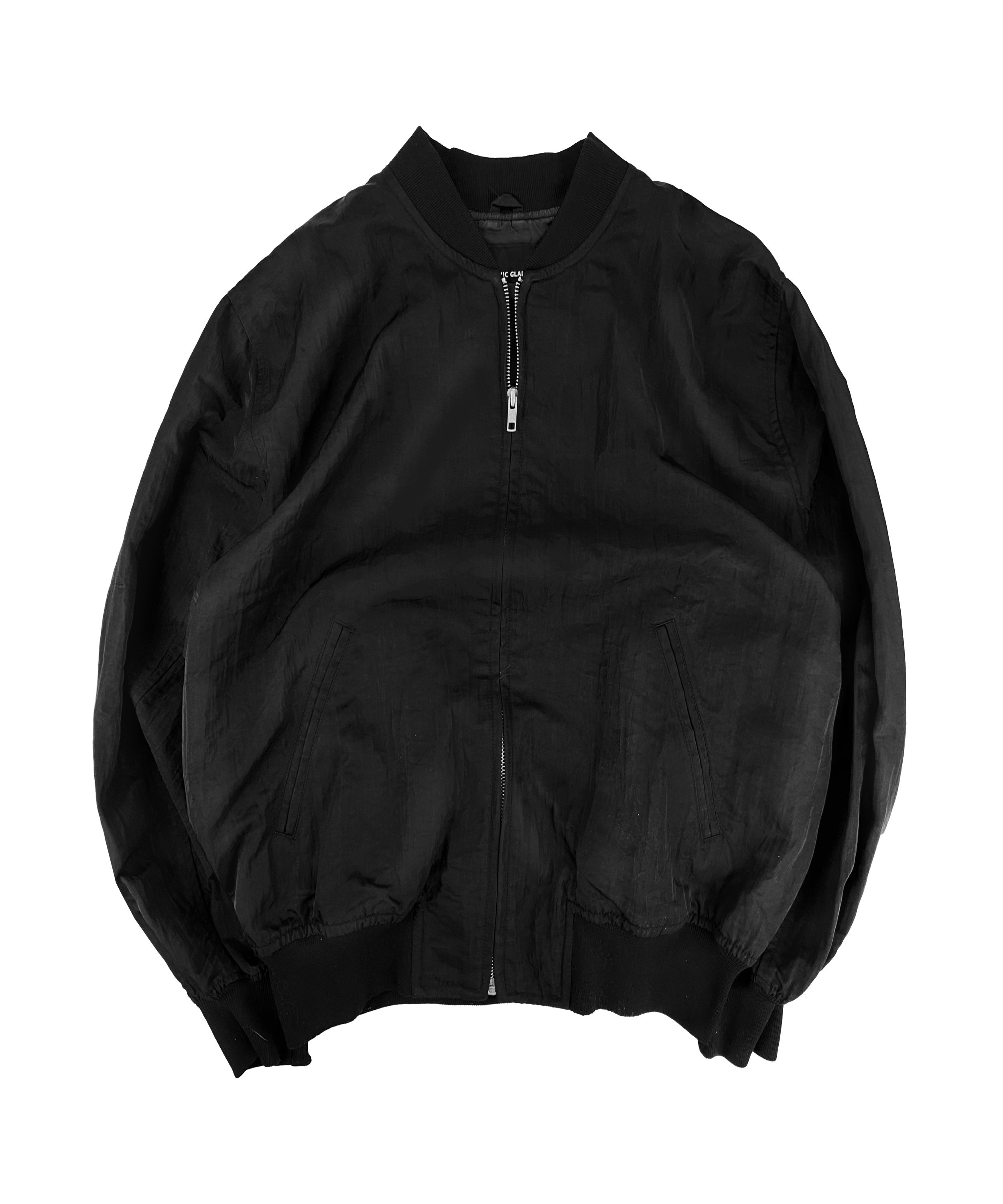 90s Hysteric Glamour ‘Show Girl’ Nude Embroidered Bomber Jacket
