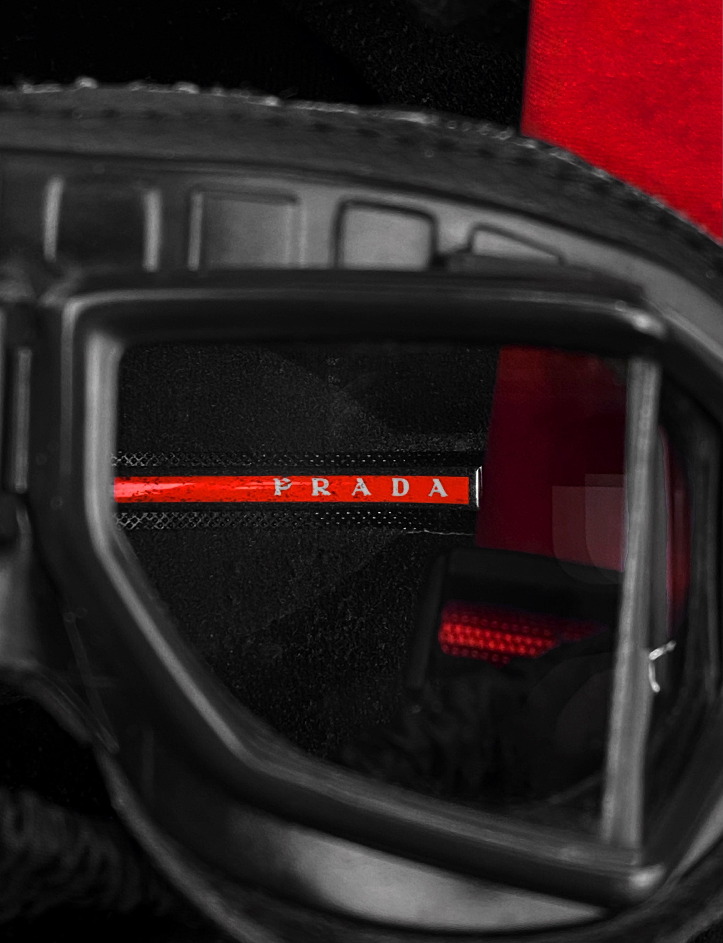 00s Prada Sport ‘Linea Rossa’ Goggle Motorcycle Helmet