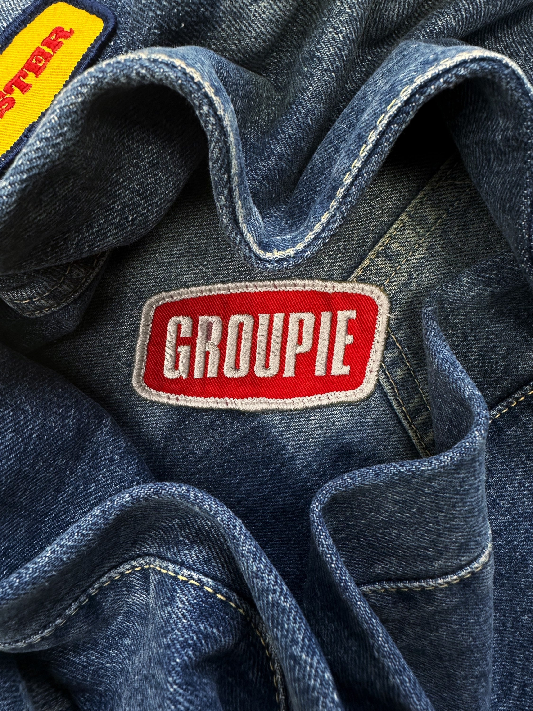 00s Hysteric Glamour ‘Groupie’ Patchwork Light Wash Bootcut Denim